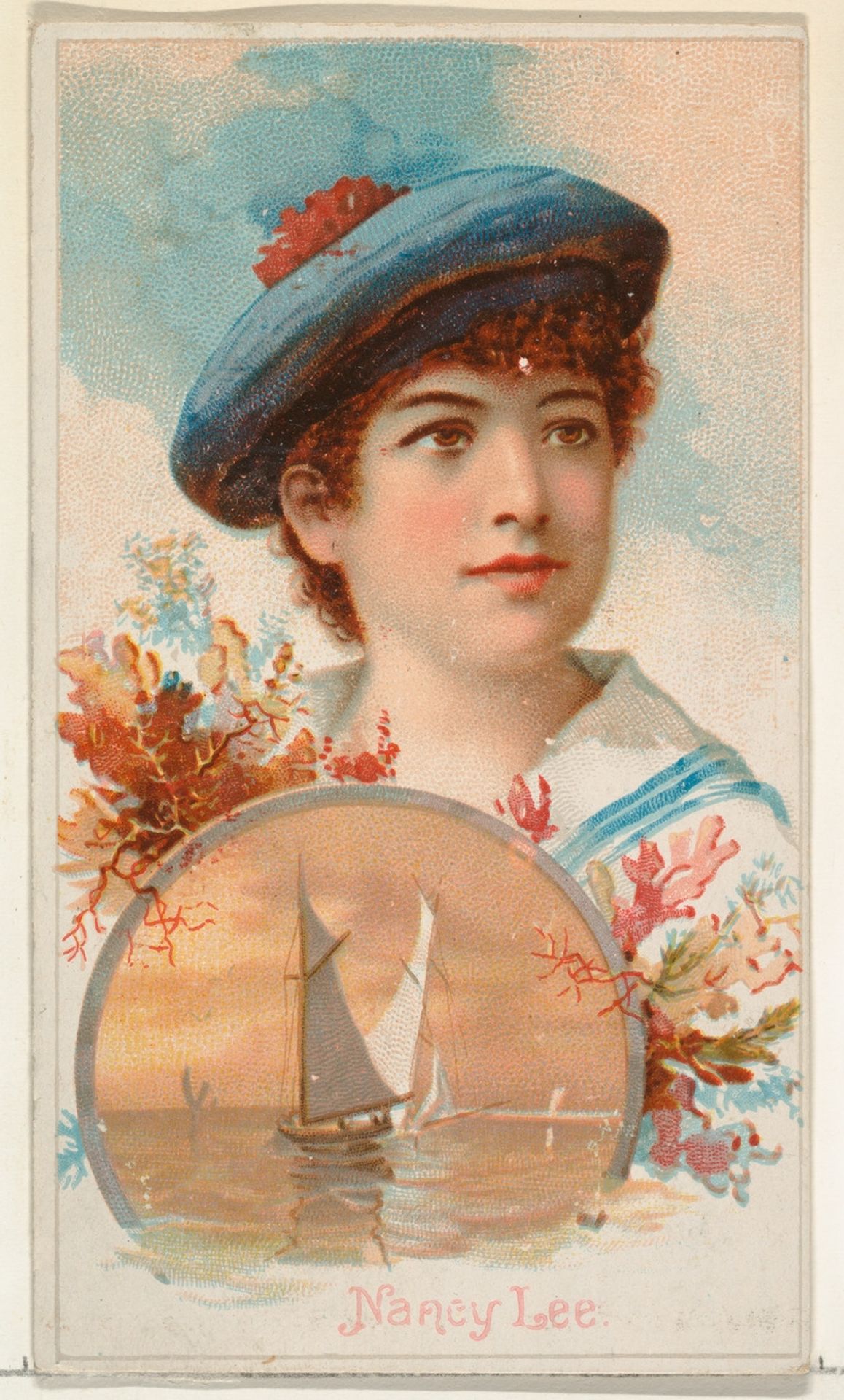 Nancy Lee, from the Illustrated Songs series (N116) issued by W. Duke, Sons & Co. to promote Honest Long Cut Tobacco by W. Duke, Sons & Co.