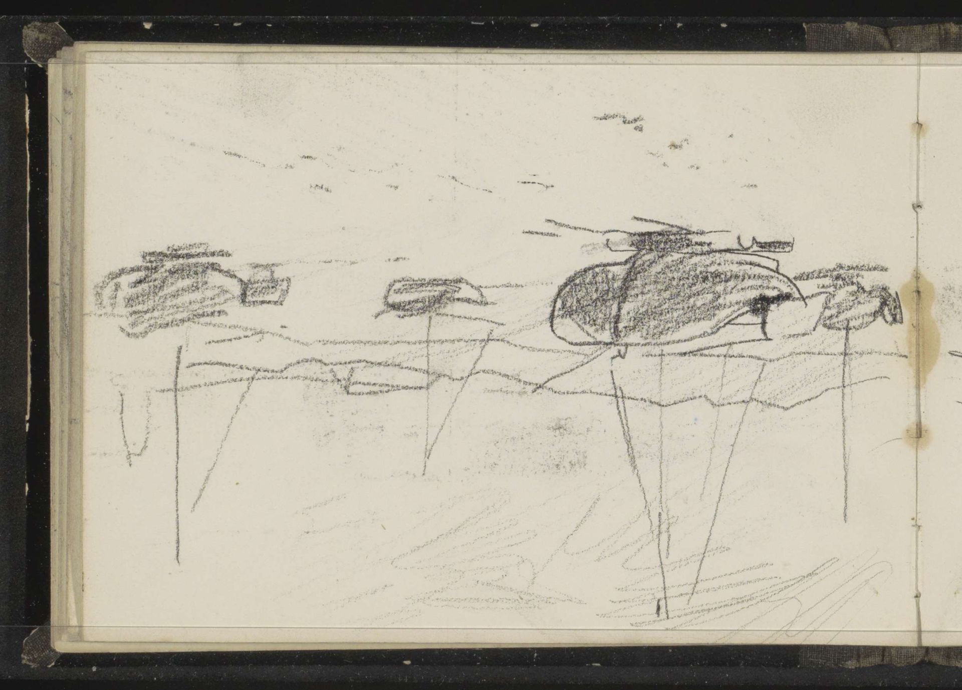 Vissersboten op het strand by Anton Mauve