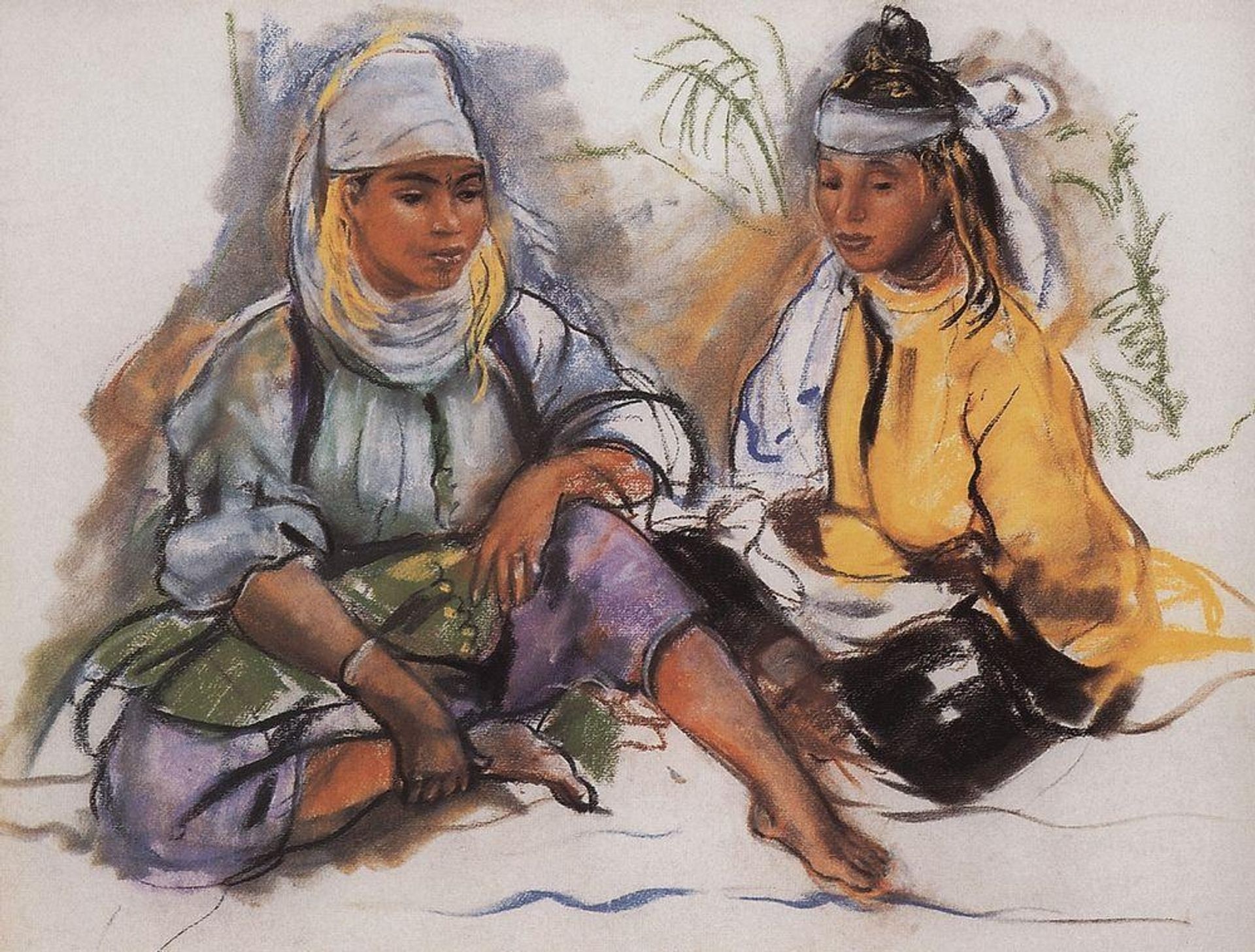 Two Moroccan by Zinaida Serebriakova