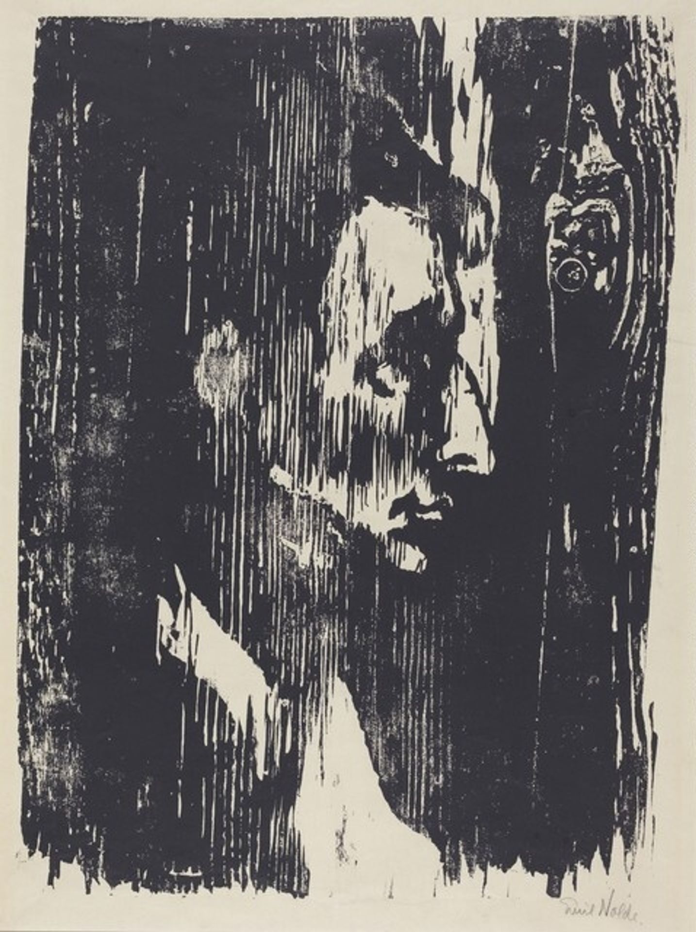 Woman in Profile (Frau im Profil) by Emil Nolde