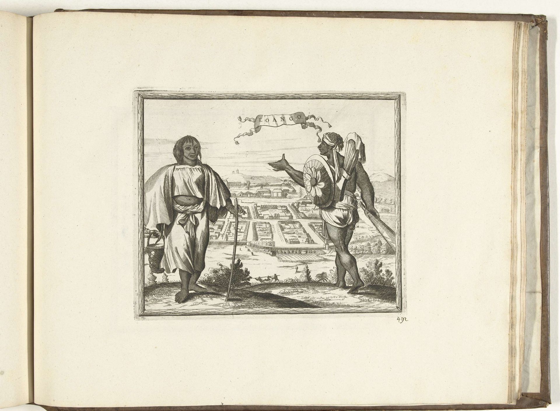 Inwoners van Loango, 1726 by Carel Allard