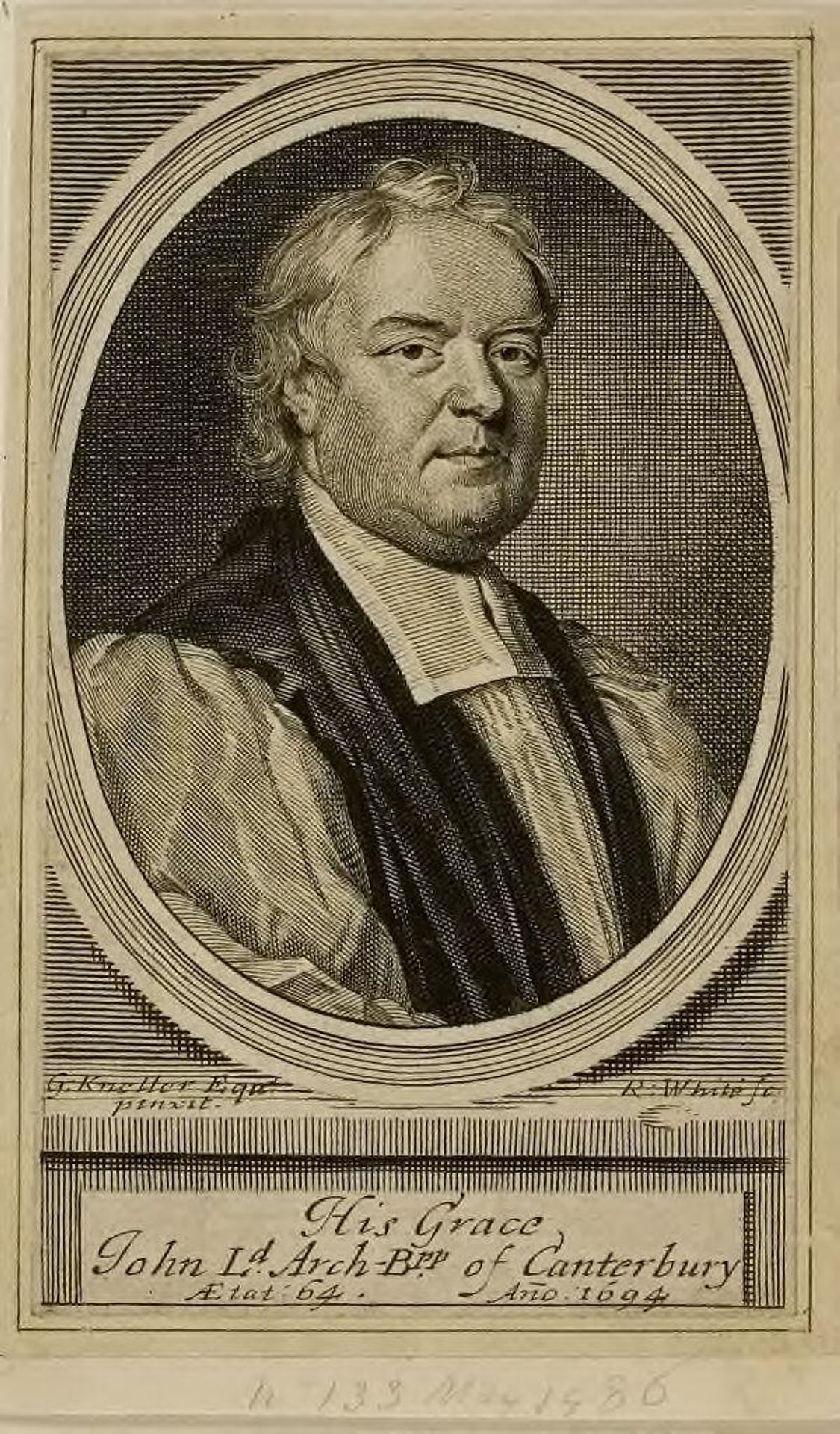 John Tillotson, Archbishop of Canterbury by Robert White