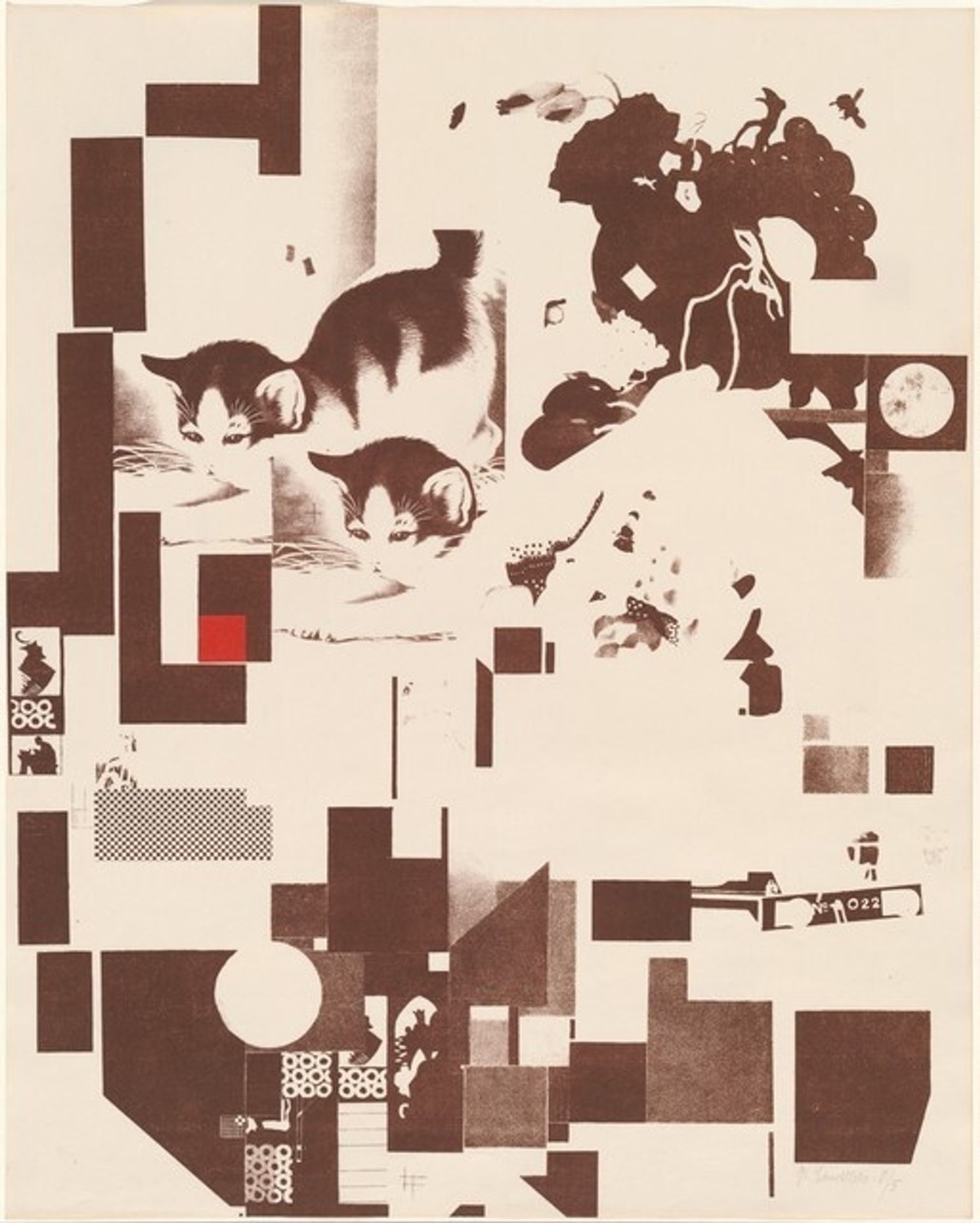Merz 3 (0/5) by Kurt Schwitters