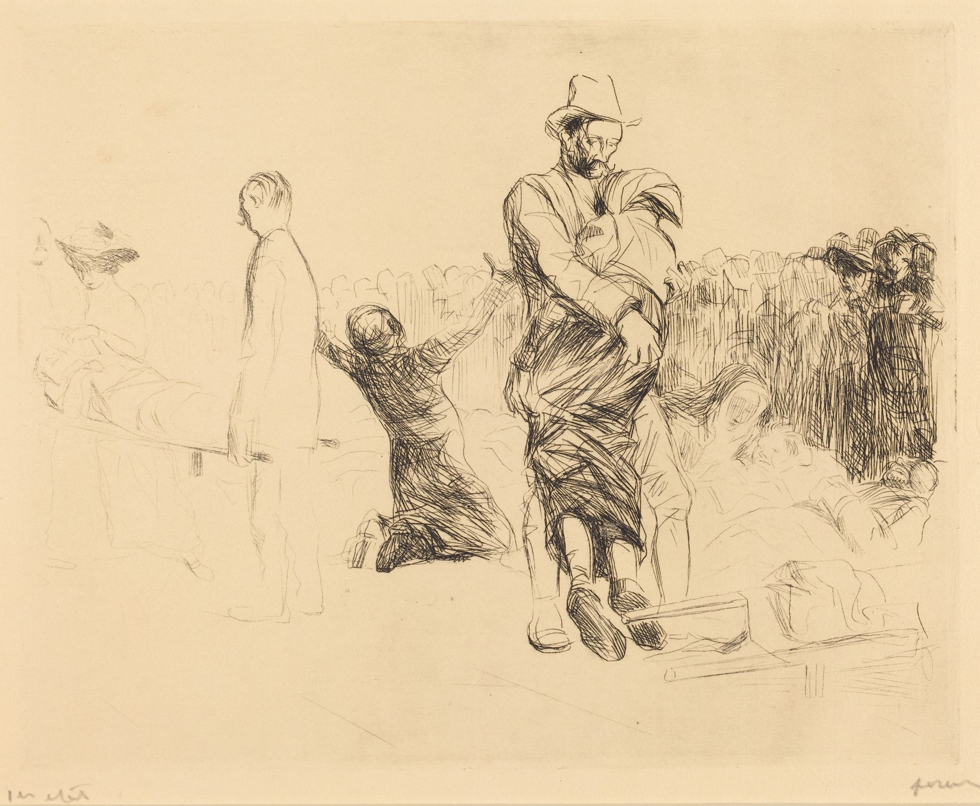 Lourdes, Transport of the Paralyzed by Jean-Louis Forain