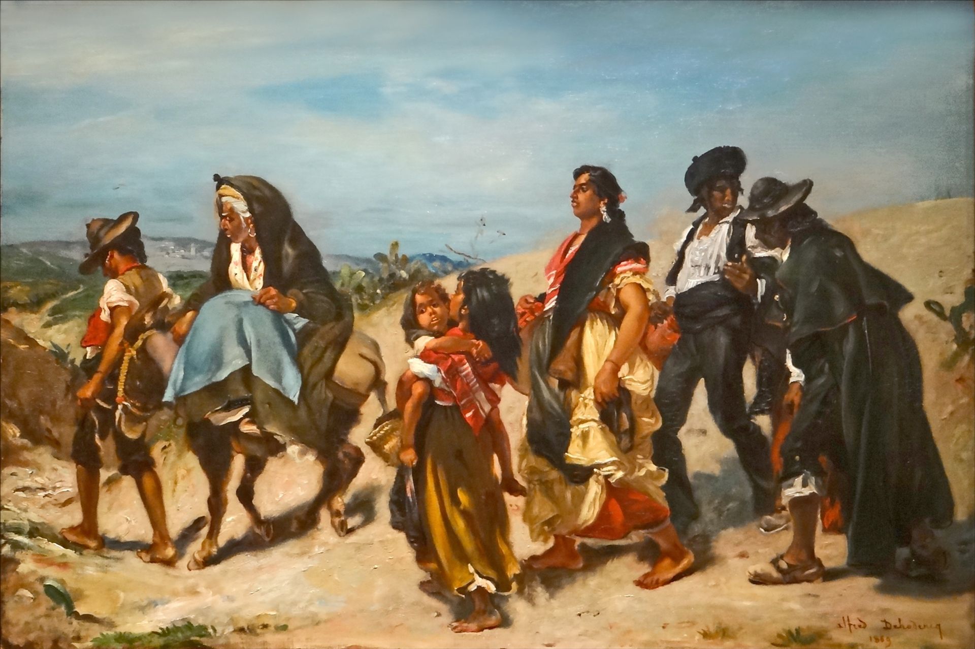 Bohemians on the march by Alfred Dehodencq