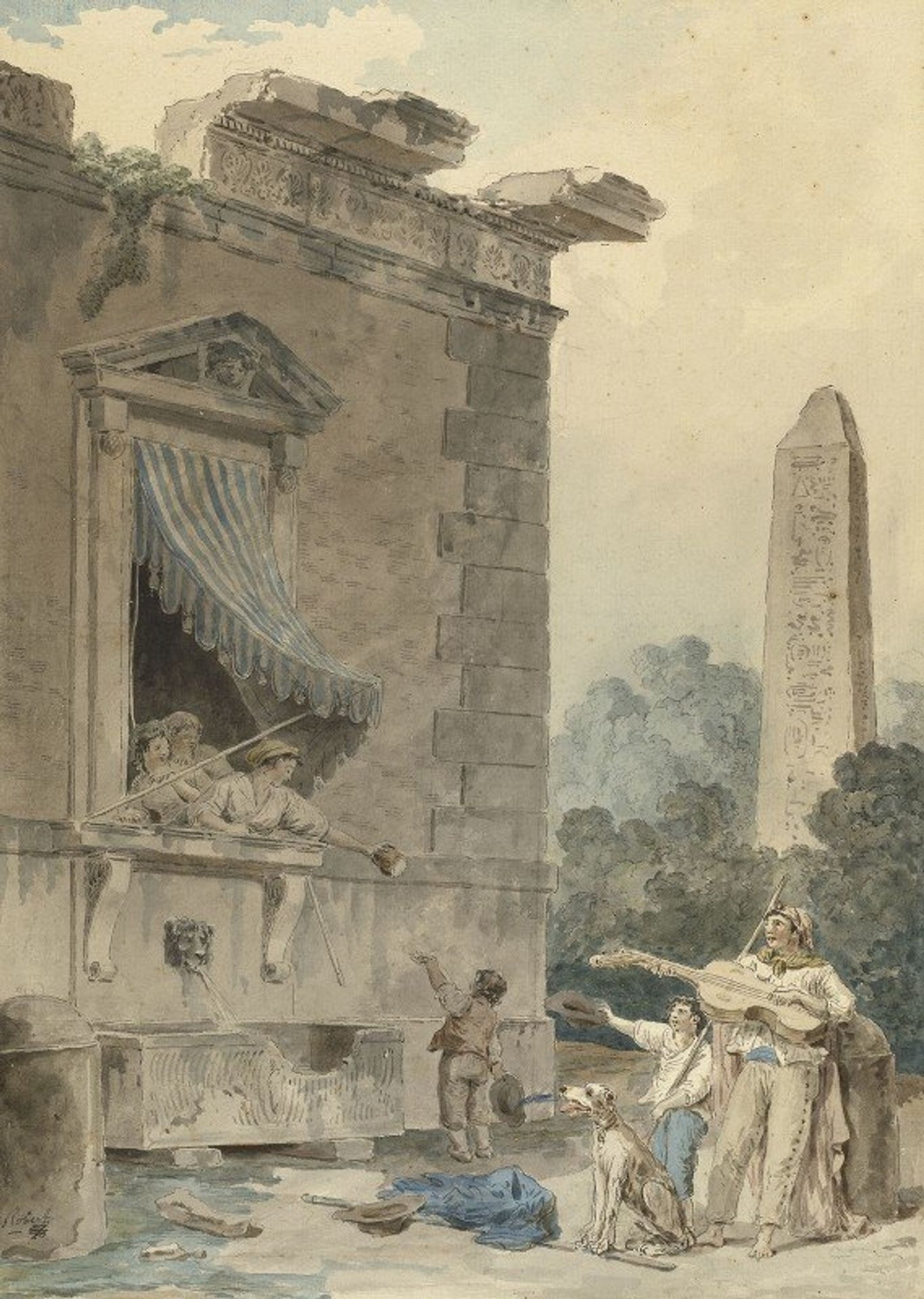 Charitable Ladies by Hubert Robert