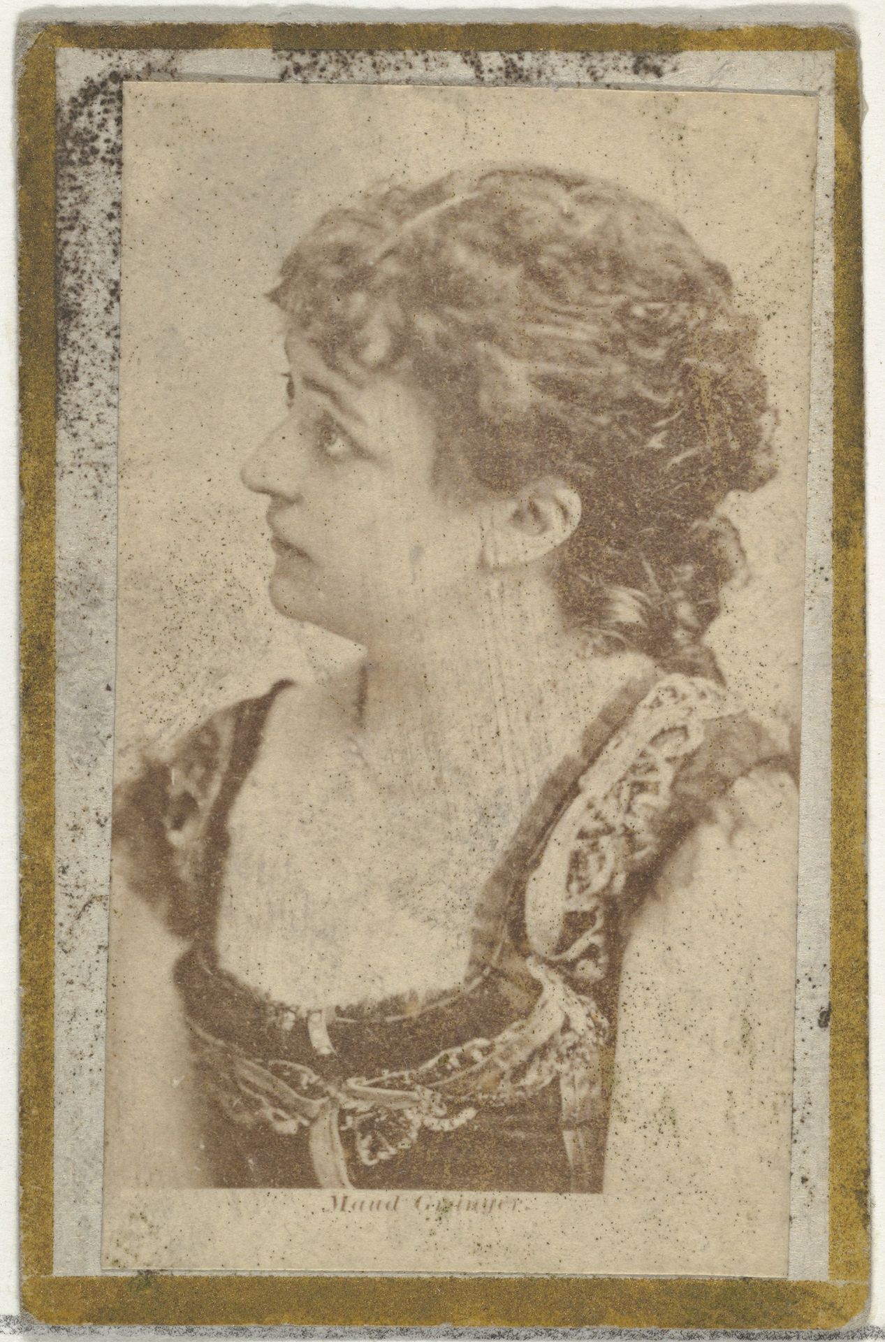 Maud, from the Actresses and Celebrities series (N60, Type 2) promoting Little Beauties Cigarettes for Allen & Ginter brand tobacco products by Allen & Ginter