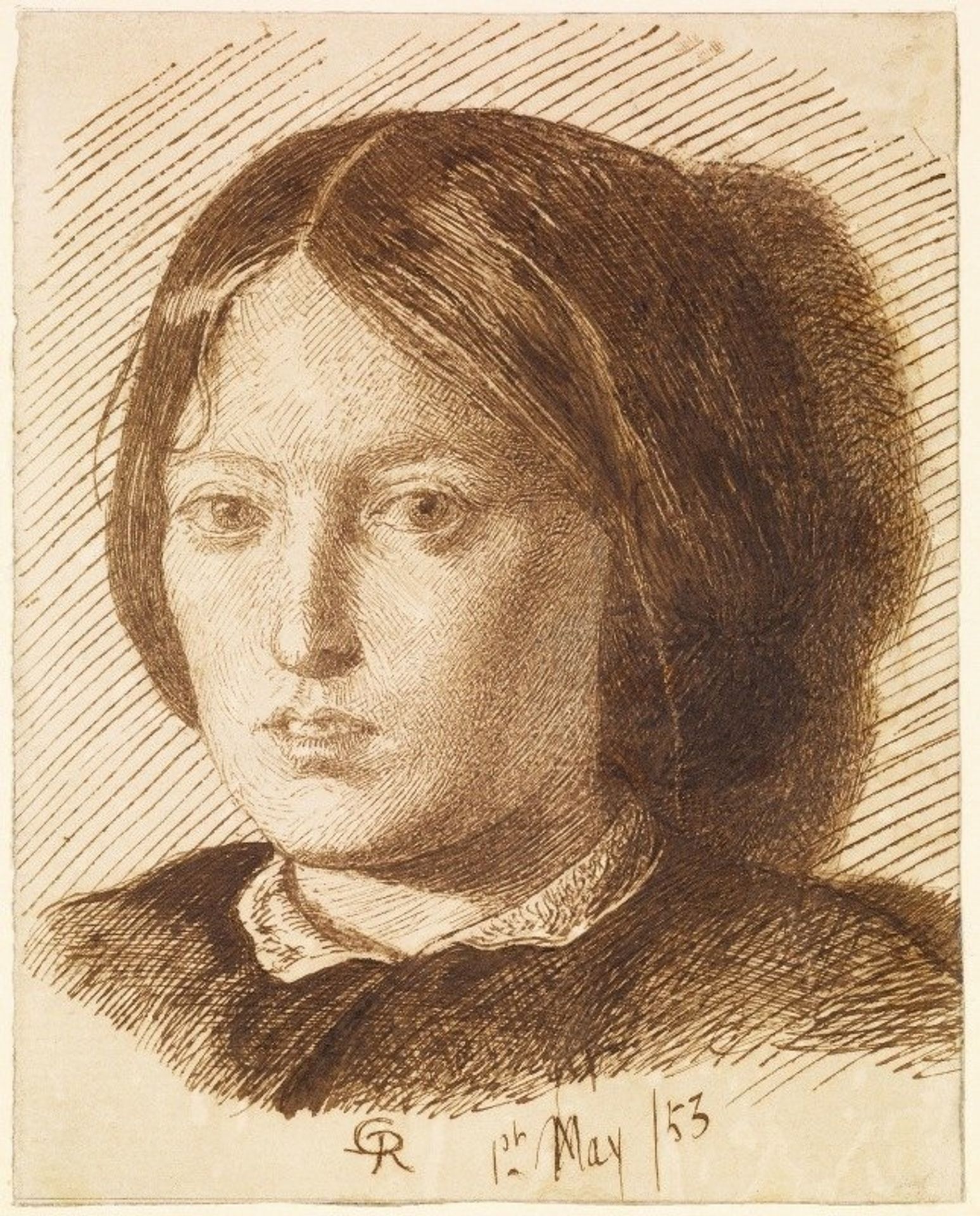Portrait of Emma Madox Brown by Dante Gabriel Rossetti