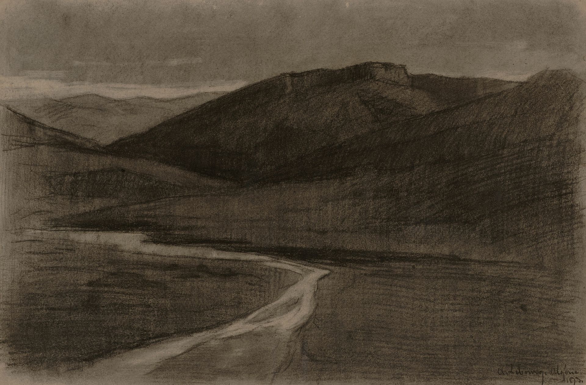 Algerian Landscape by Albert Charles Lebourg