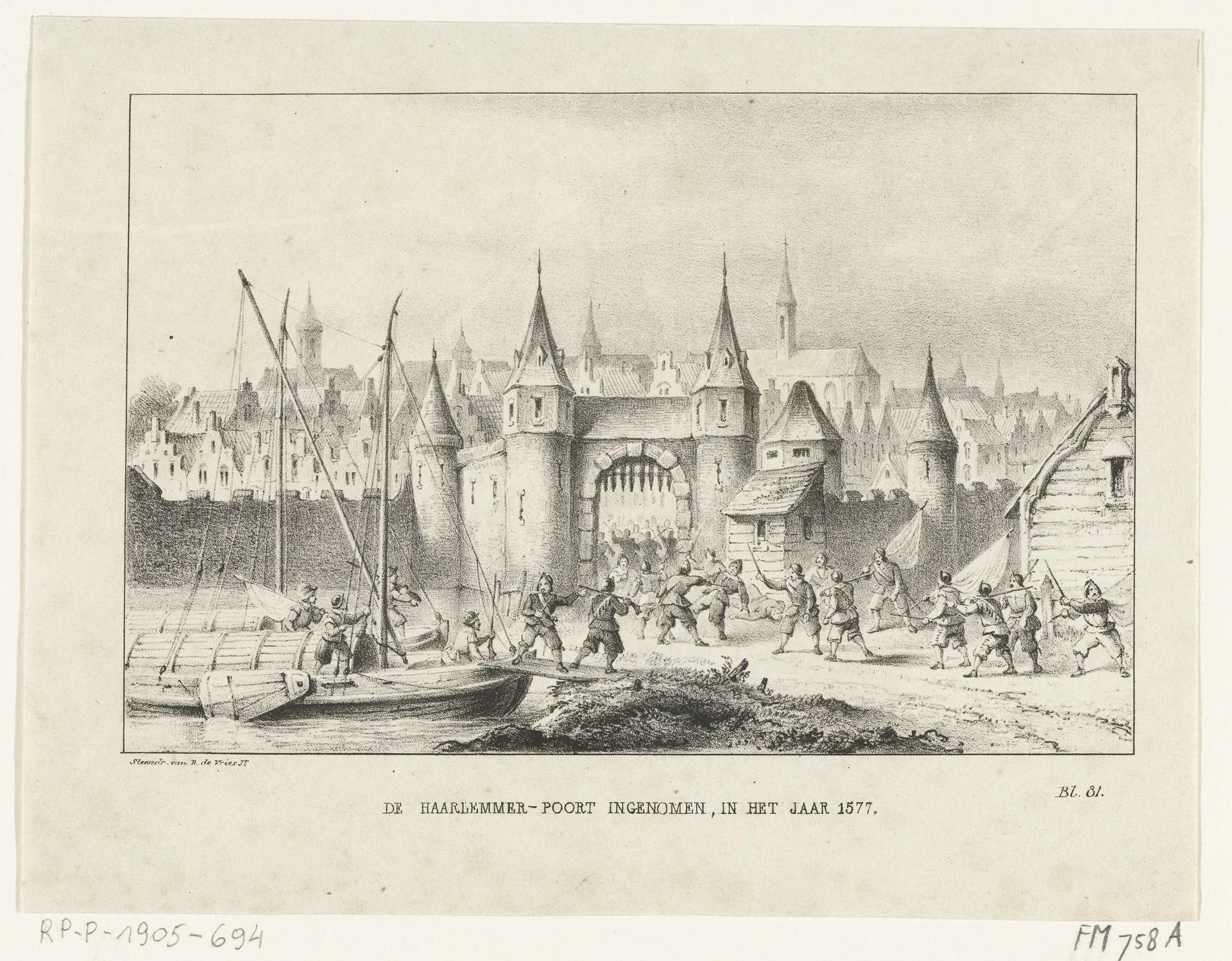 Aanslag op Amsterdam, 1577 by Ruurt de Vries