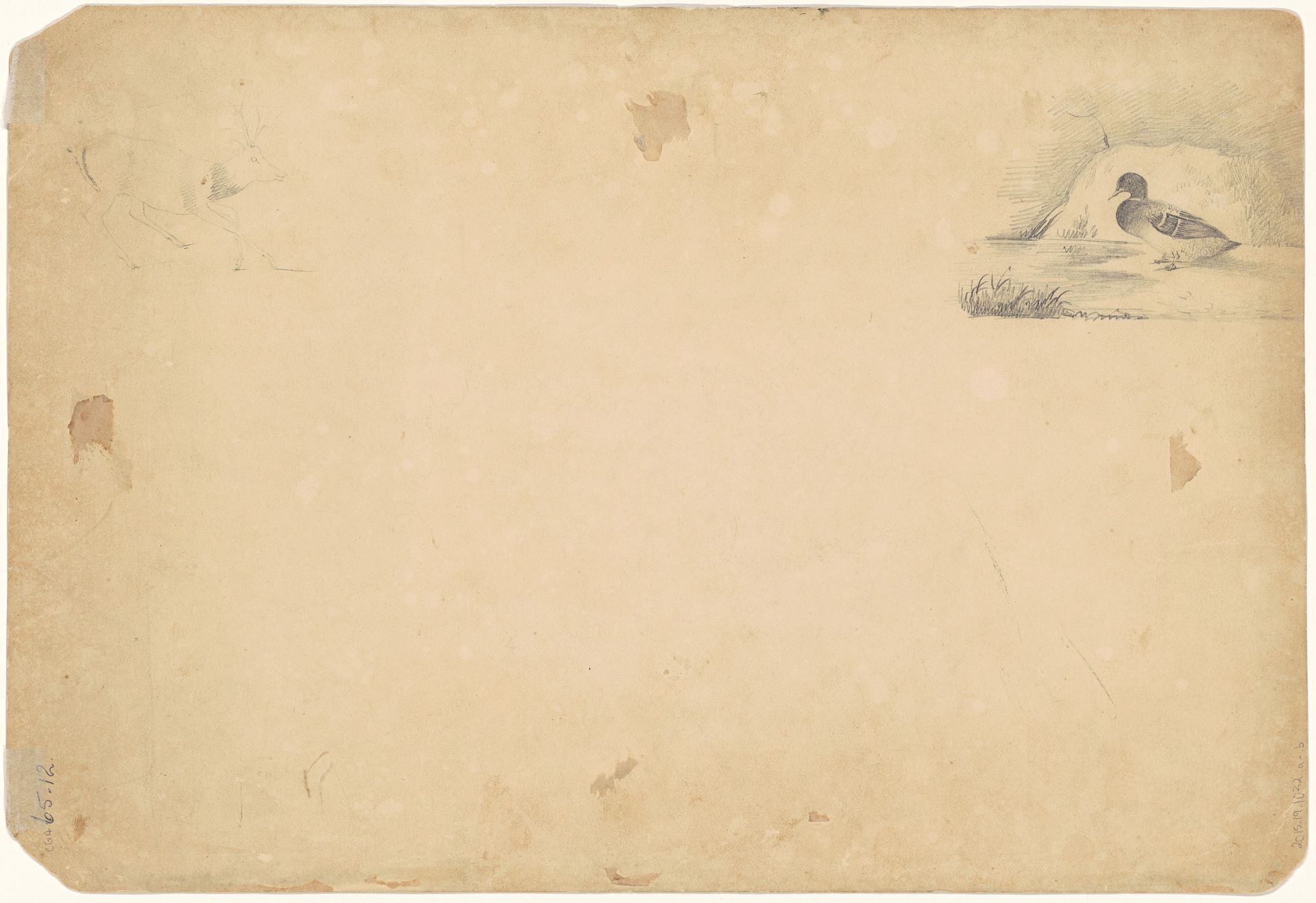 A Duck and a Stag [verso] by Paul Lacroix