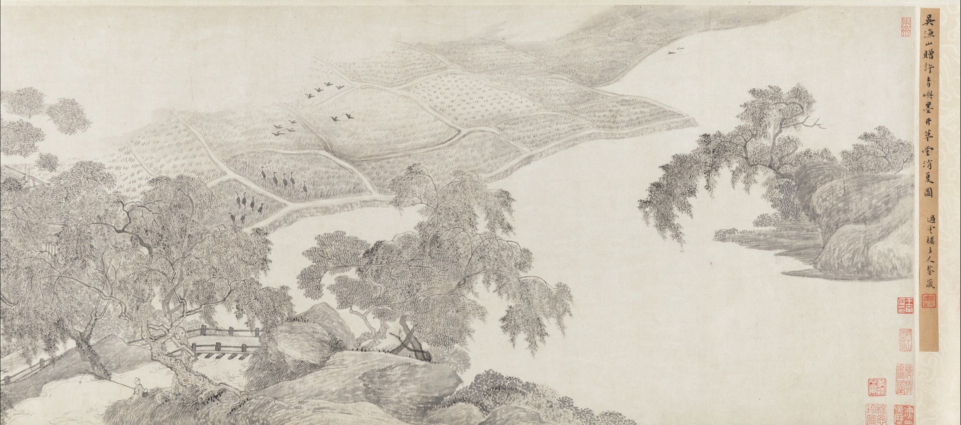 Whiling Away the Summer at the Ink-Well Thatched Hut by Wu Li