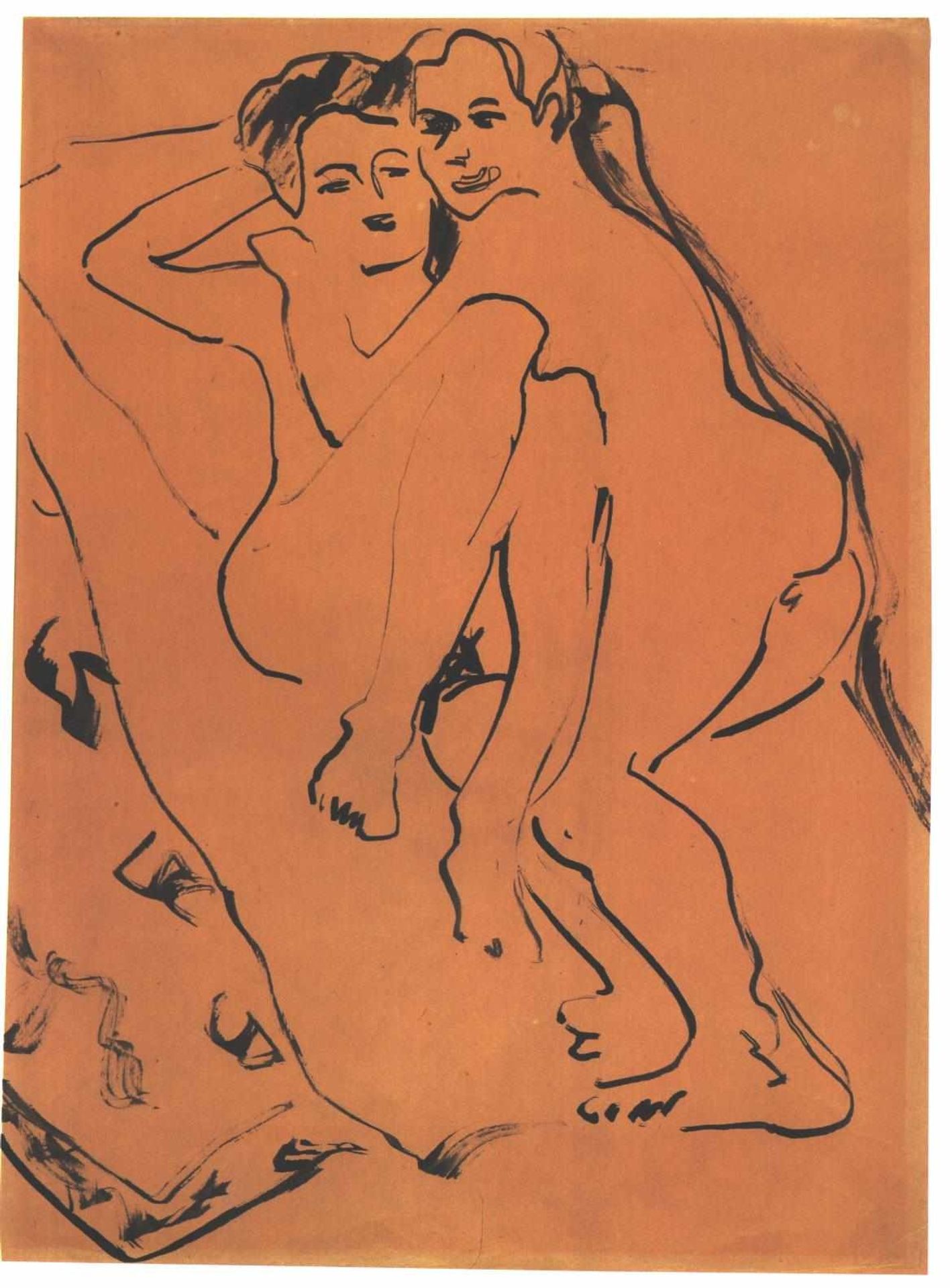 Lovers by Ernst Ludwig Kirchner