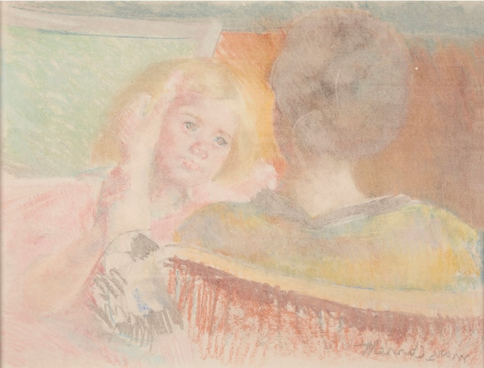 Mother Combing Sara’s Hair by Mary Cassatt