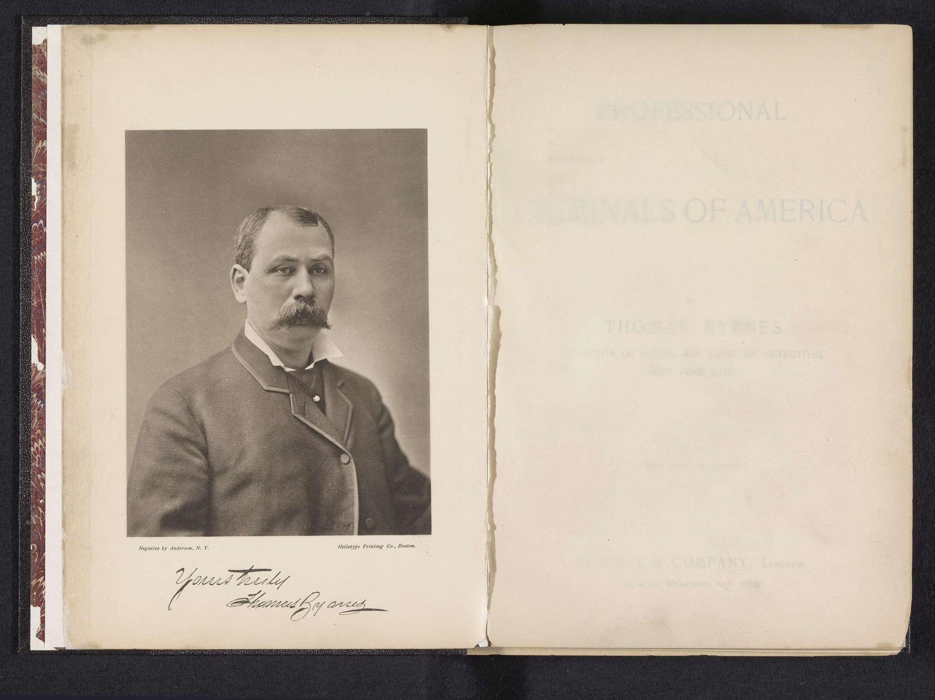 Portret van Thomas F. Byrnes by Anderson (firma)