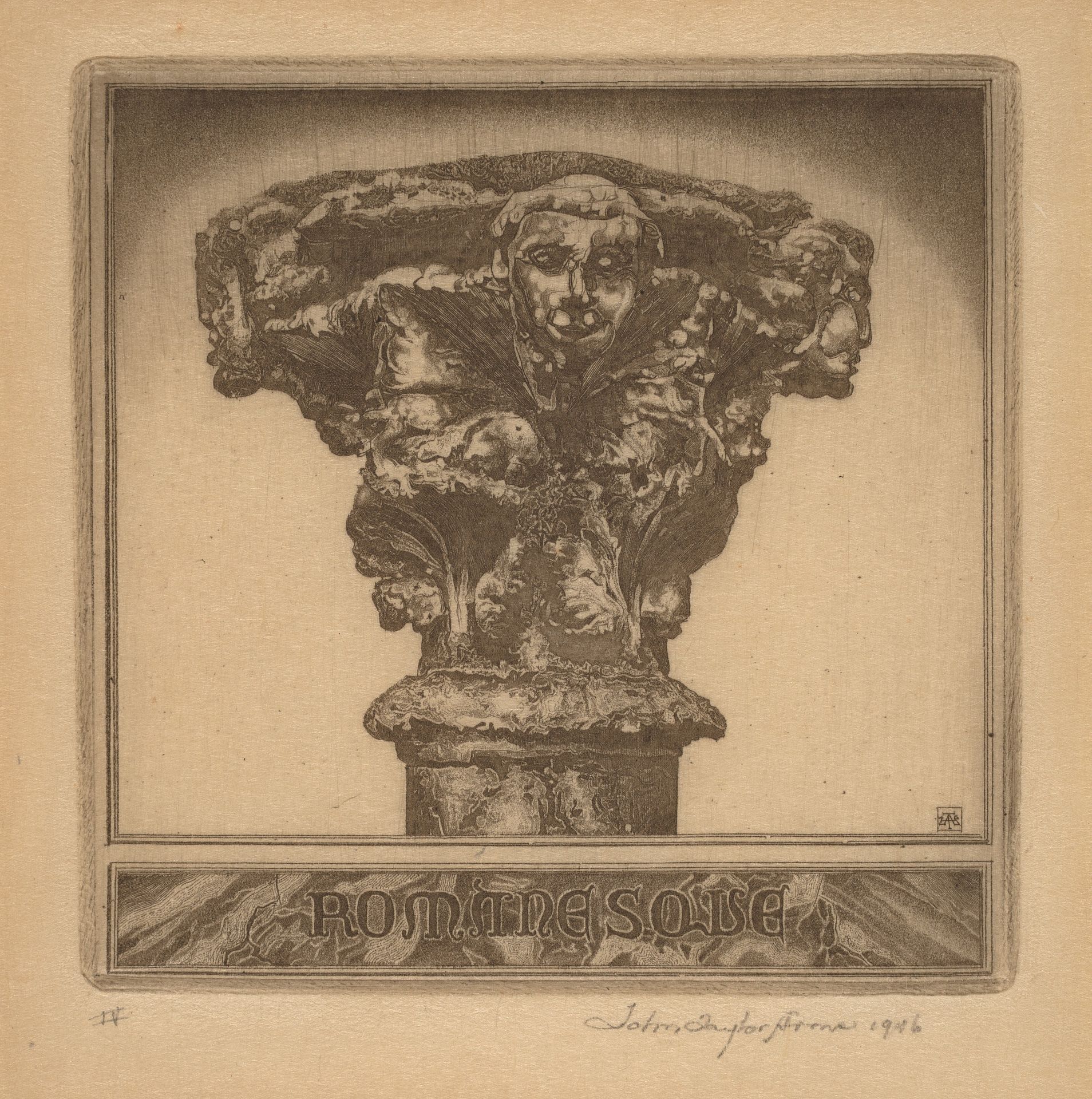 Portrait of a Romanesque Capital by John Taylor Arms