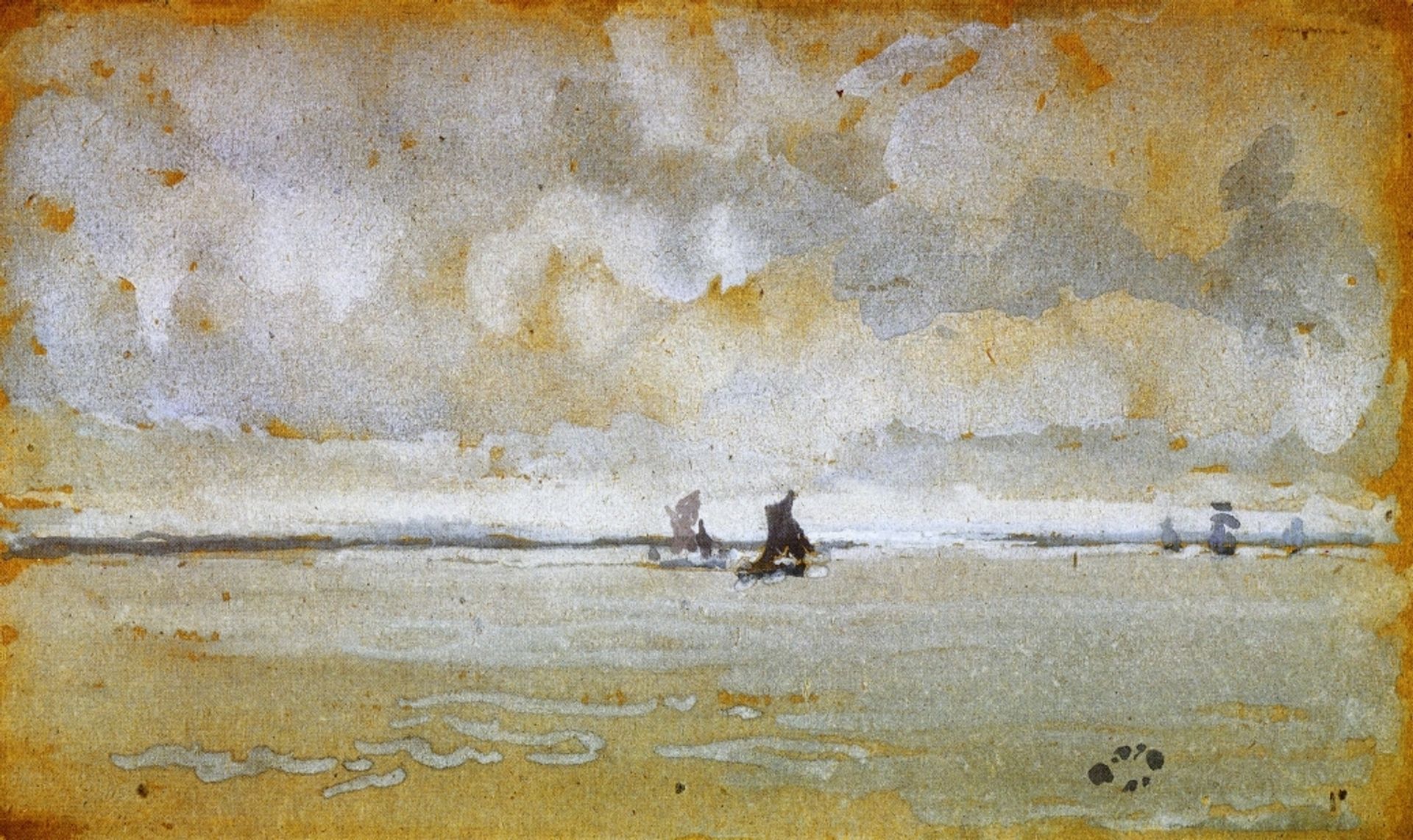 Grey Note - Mouth of the Thames by James Abbott McNeill Whistler
