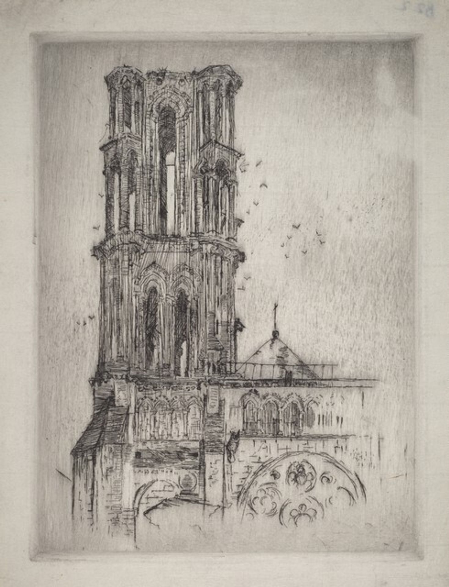 Cathedral Tower, Laon by John Marin