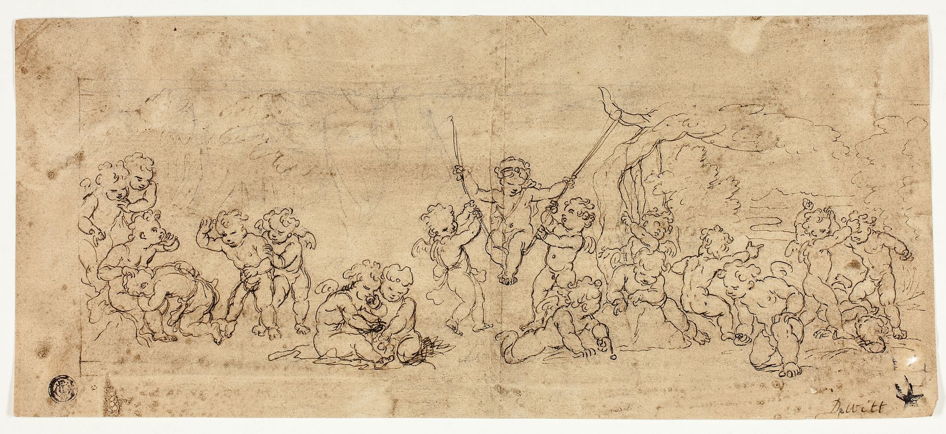 Playing Putti by Jacob de Wit
