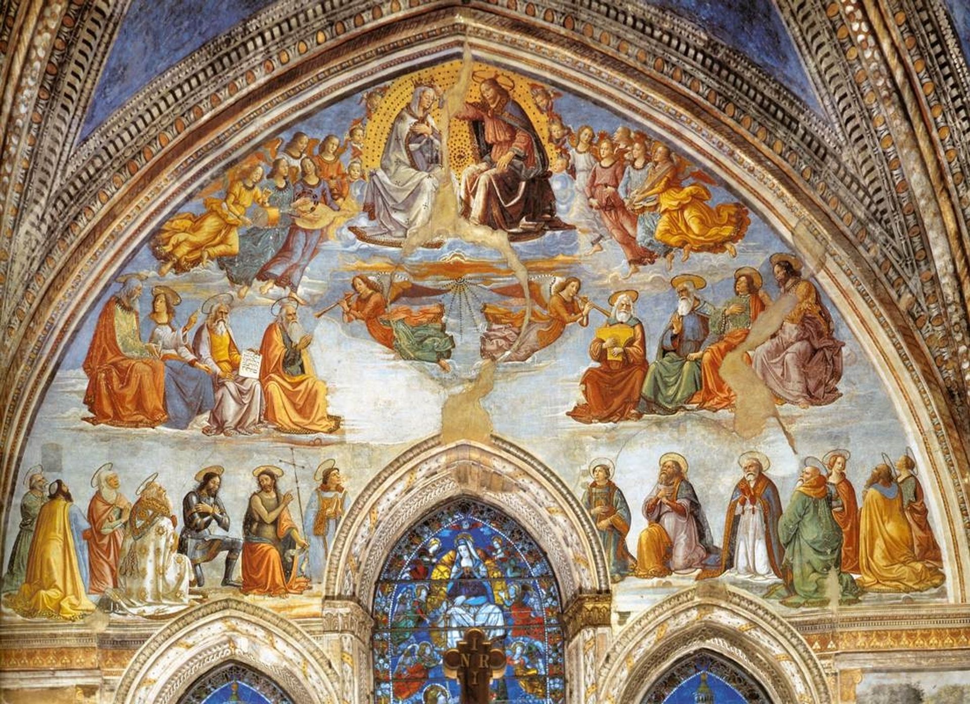 Coronation of the Virgin by Domenico Ghirlandaio