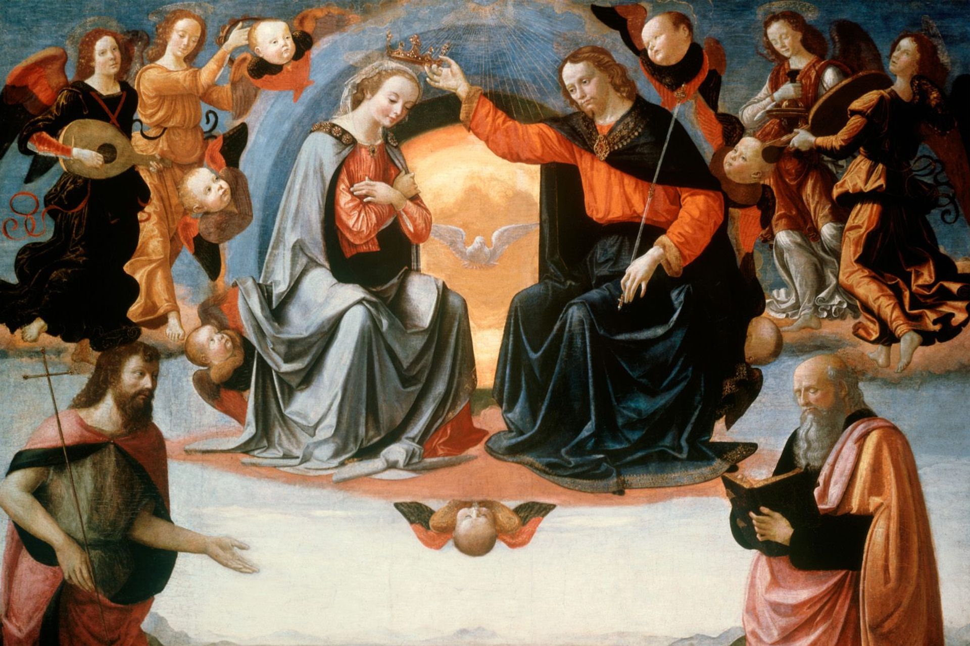 The Coronation of the Virgin by Domenico Ghirlandaio