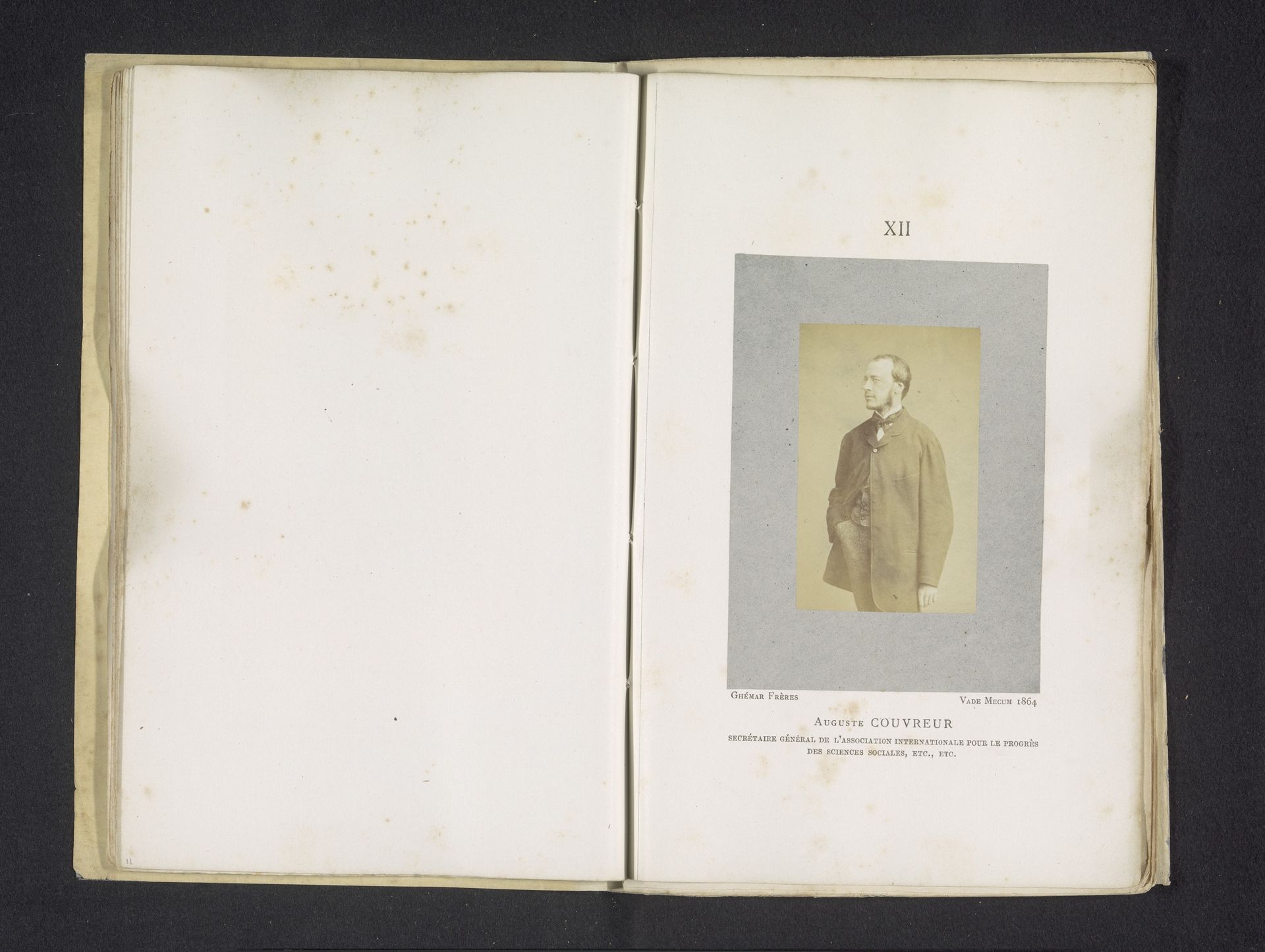 Portret van Auguste Pierre Louis Couvreur by Ghémar Frères
