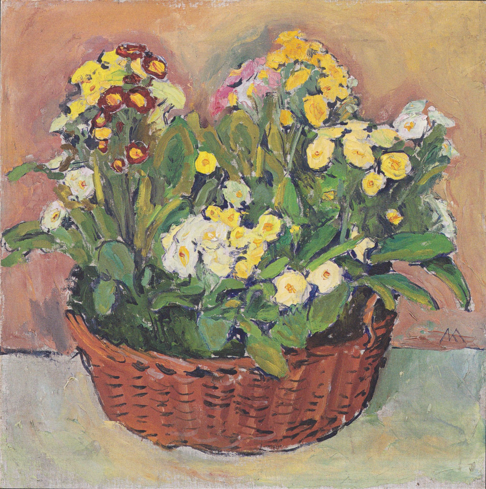Primmeln in the basket by Koloman Moser