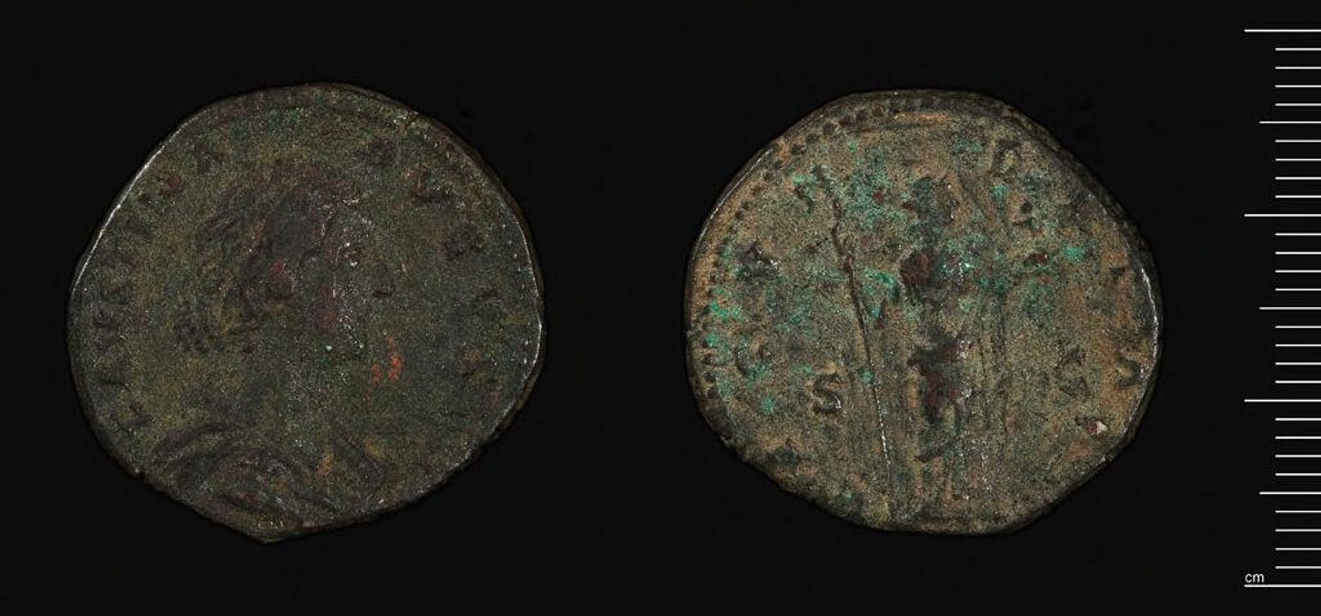 As or Dupondius of Faustina II by Faustina II