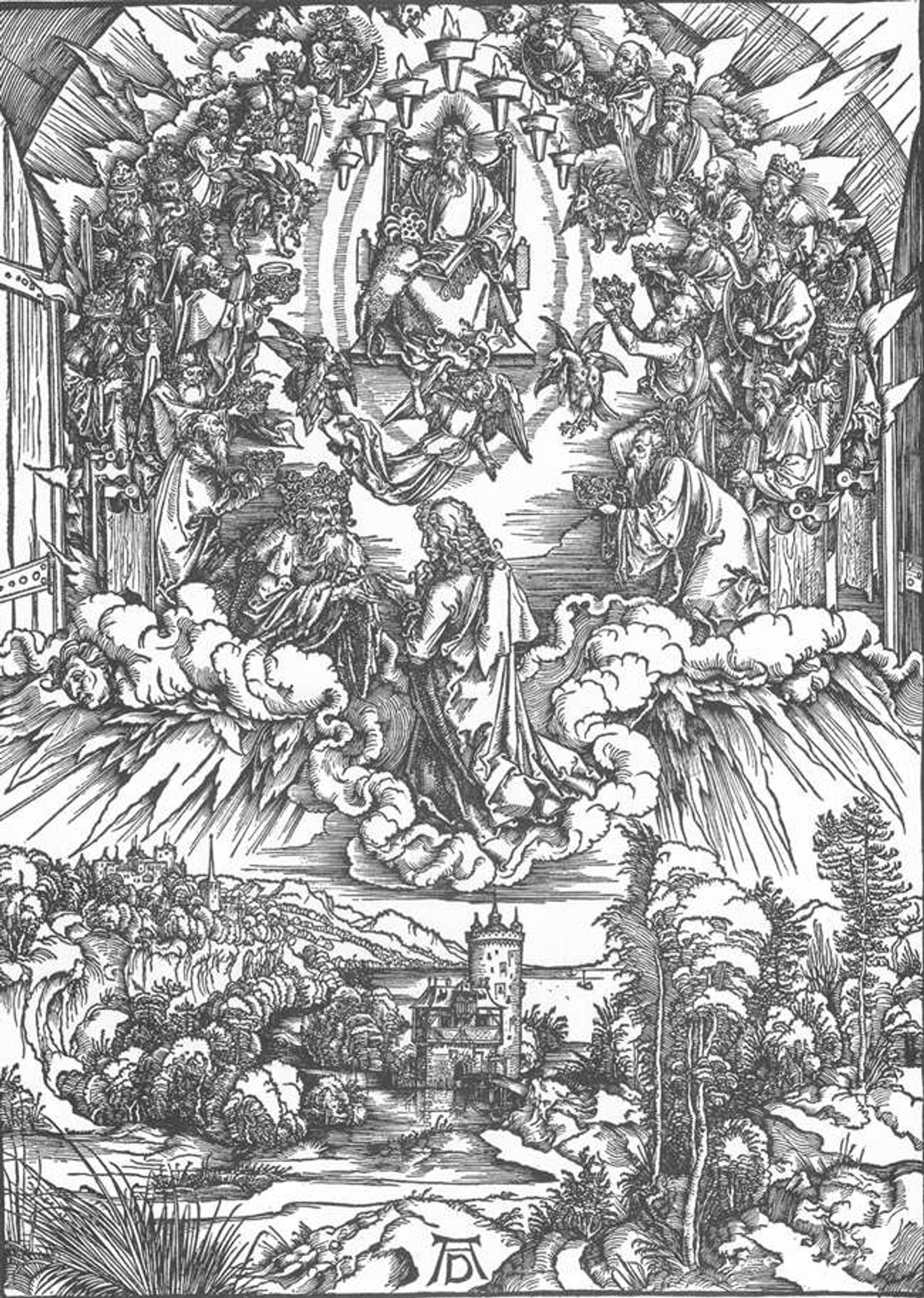St John and the Twenty four Elders in Heaven by Albrecht Durer