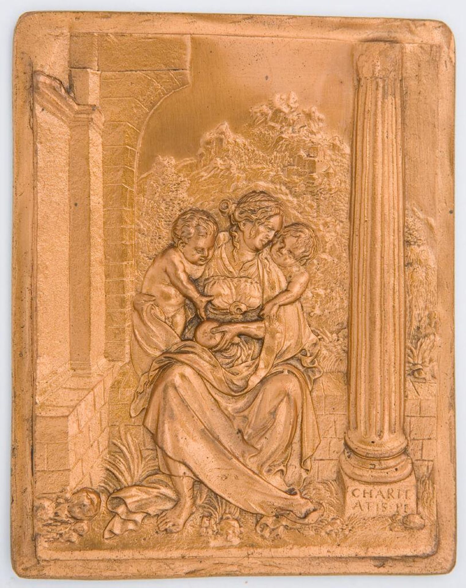 Charity, from the series "The Seven Virtues (seated, rectangular)" by Anonymous