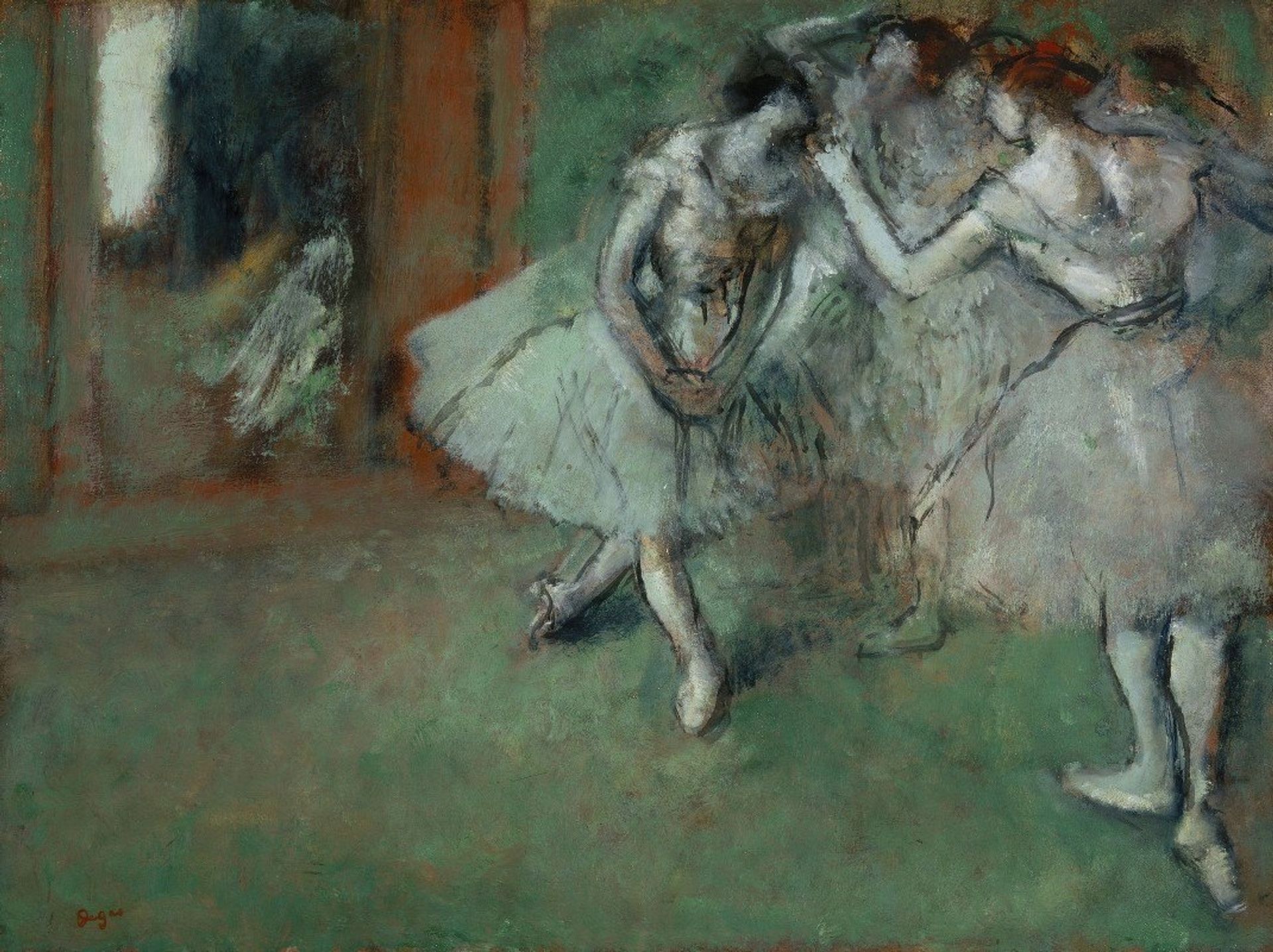 A Group Of Dancers by Edgar Degas