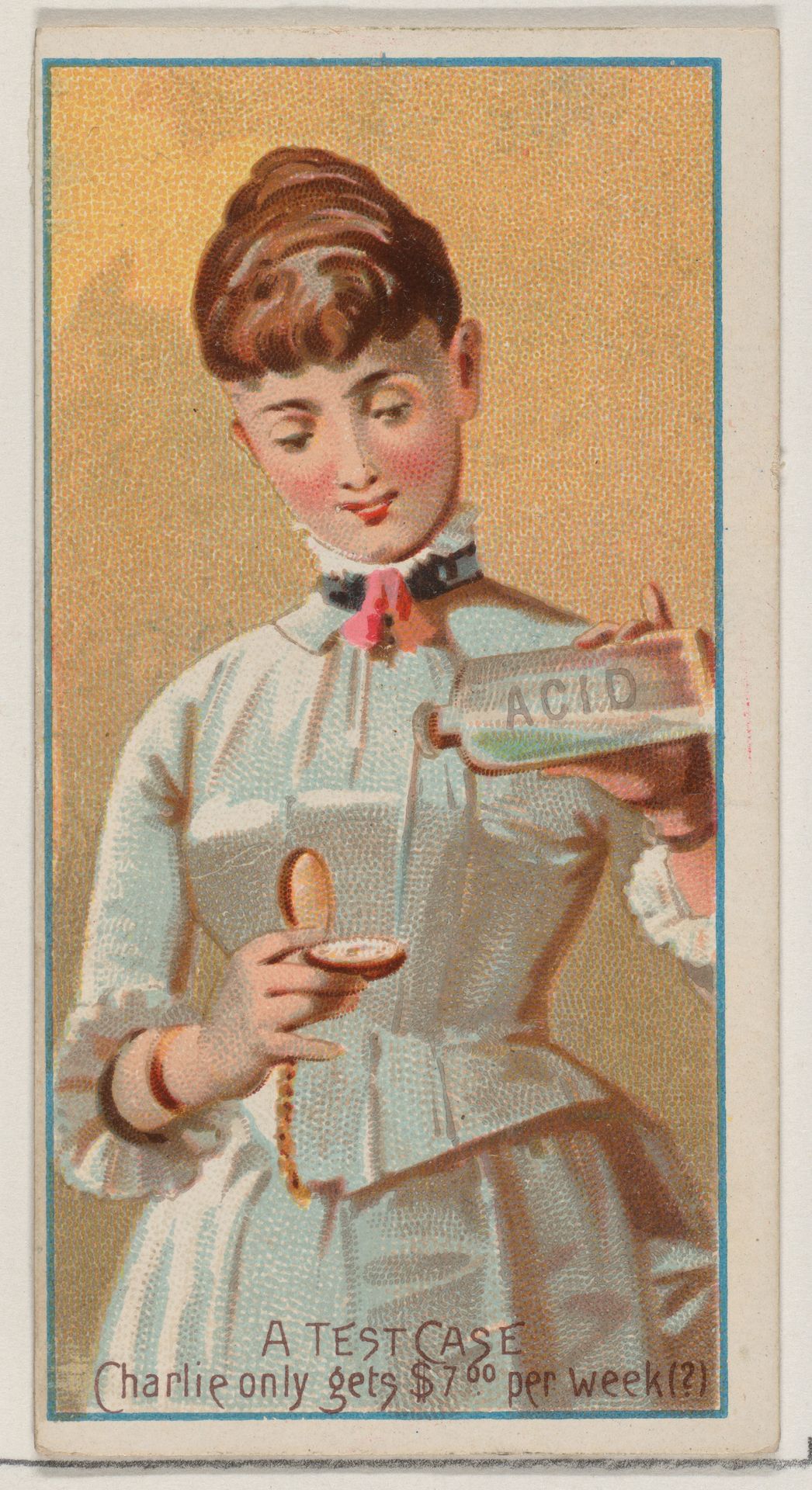 A Test Case, from the Jokes series (N87) for Duke brand cigarettes by W. Duke, Sons & Co.