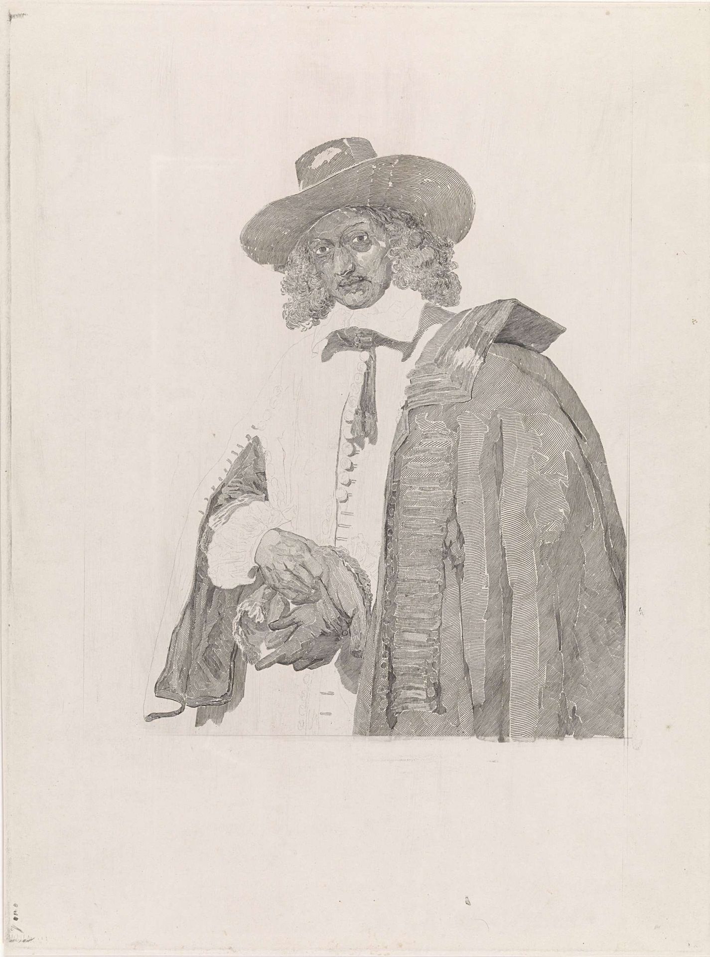 Portret van Jan Six by Johann Wilhelm (I) Kaiser