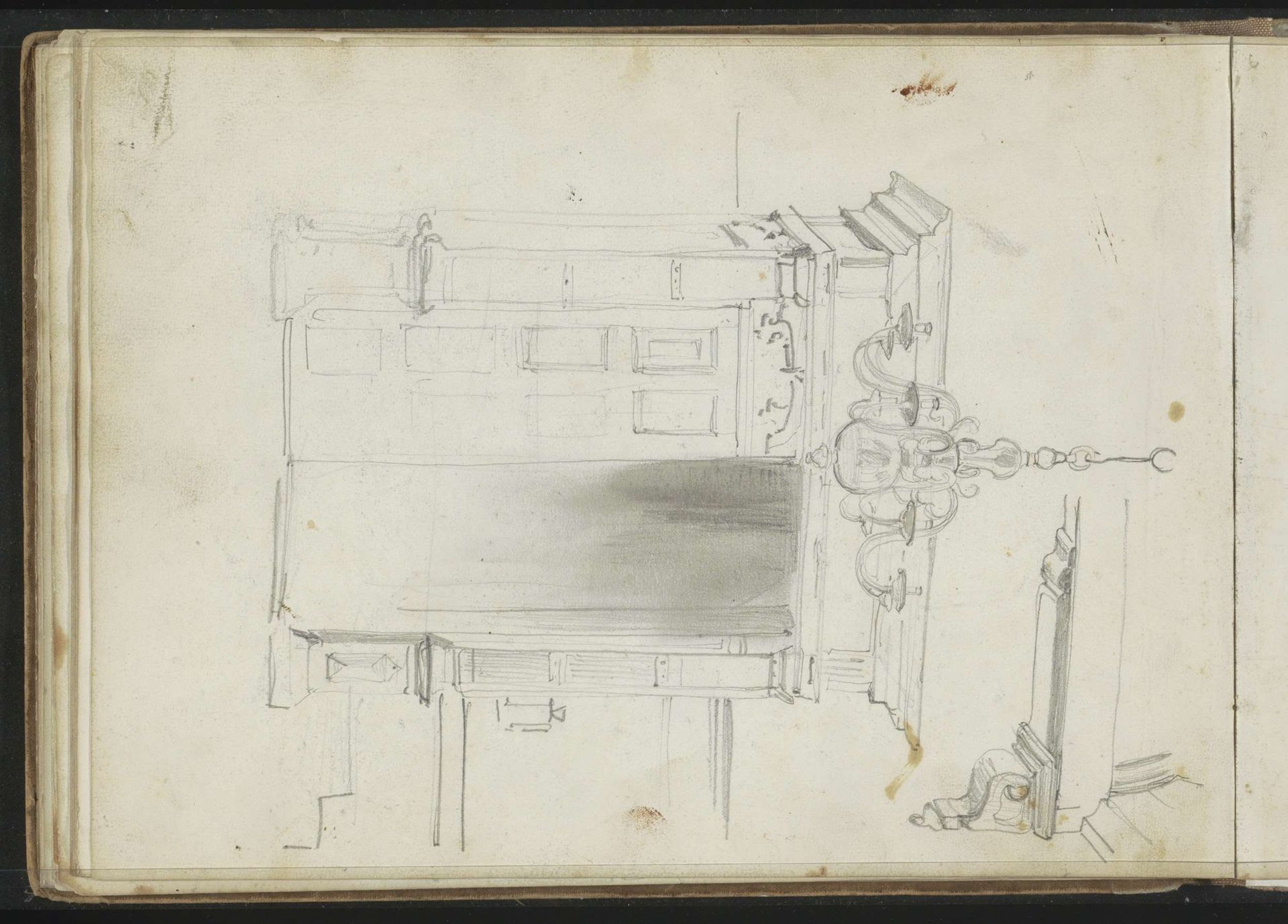 Kerkdeuren, vanaf binnen gezien by Johannes Bosboom