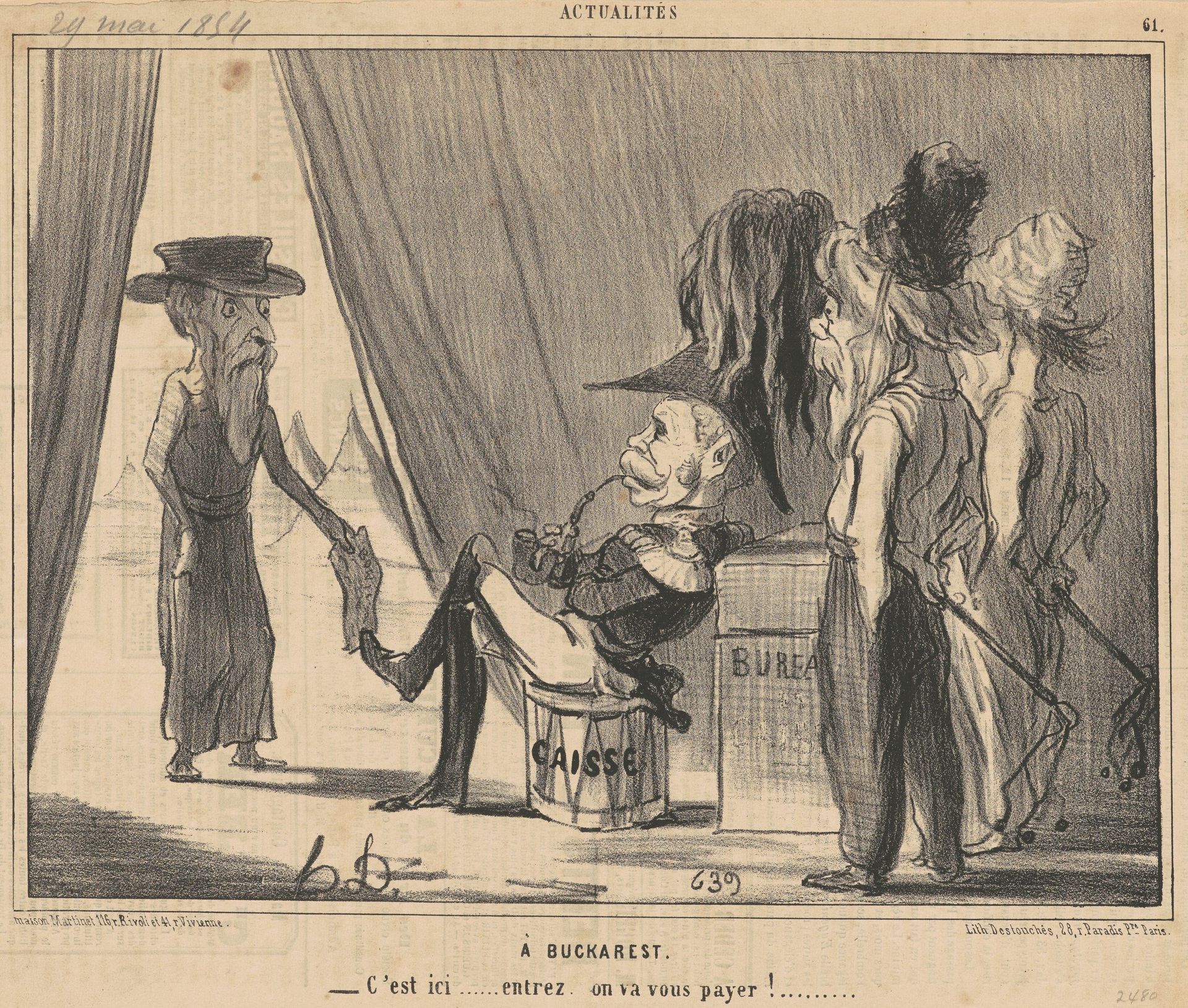 A Bucharest by Honoré Daumier