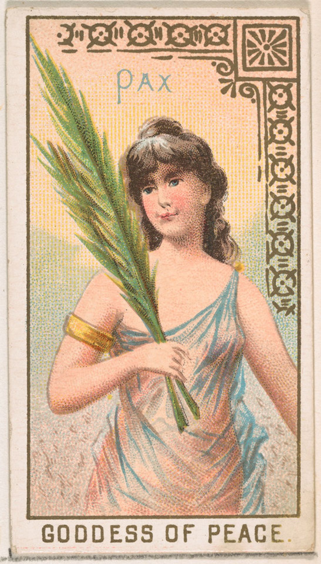 Pax, Goddess of Peace, from the Goddesses of the Greeks and Romans series (N188) issued by Wm. S. Kimball & Co. by William S. Kimball & Company