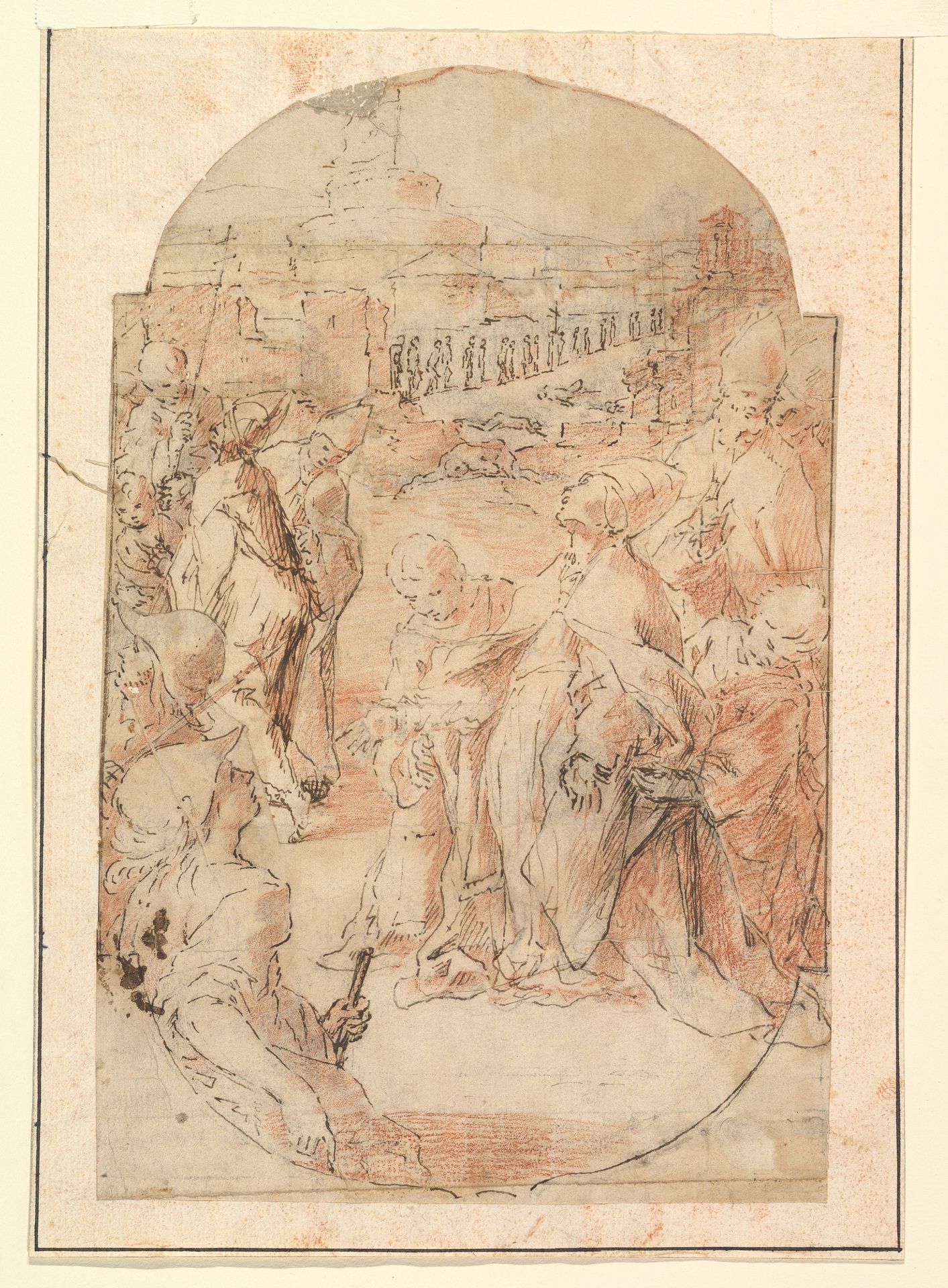 The Consecration of the Site of a Church in Rome by a Pope ("The Miracle of Saint Mary of the Snows"?) by Giovanni Lanfranco