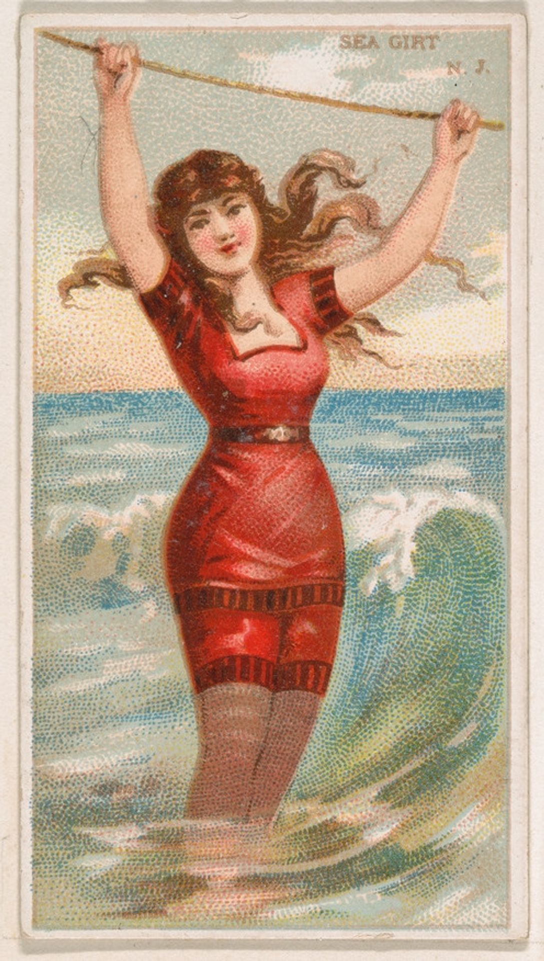 Sea Girt, New Jersey, from the Surf Beauties series (N232), issued by Kinney Bros. by Kinney Brothers Tobacco Company