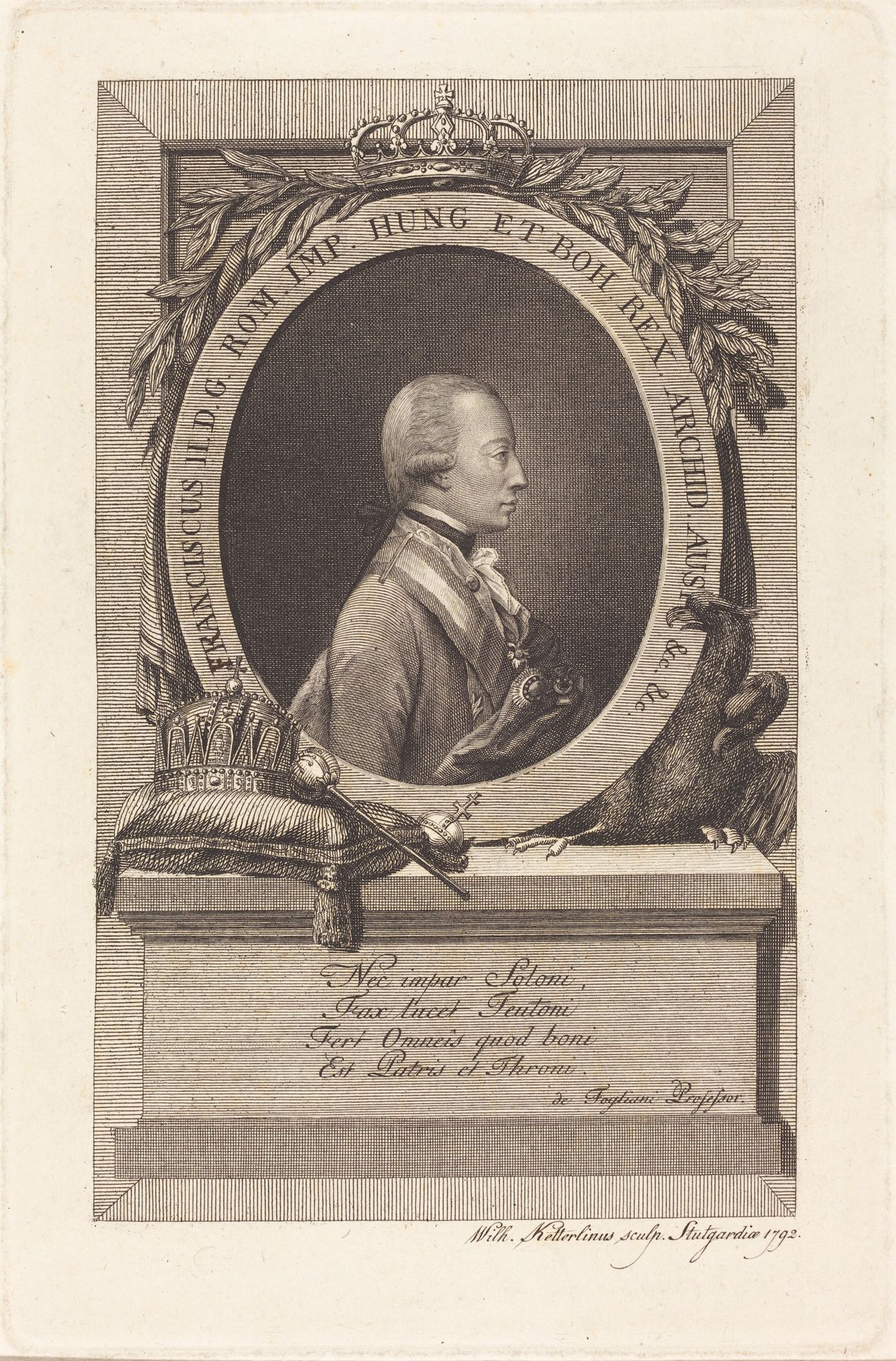 Francis II, Holy Roman Emperor by Christian Wilhelm Ketterlinus