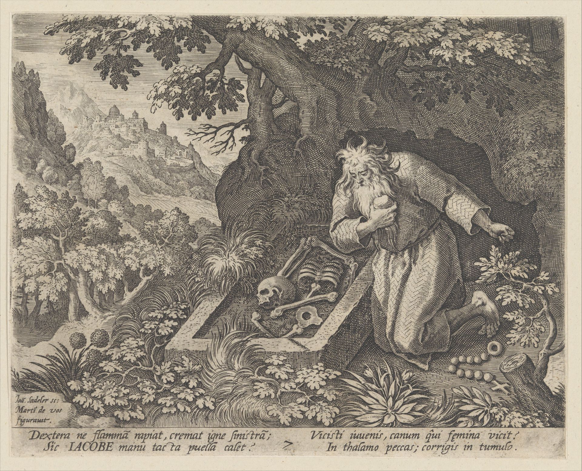 Jacob, from the series Sylvae Sacrae Monumenta...Anachoretarum by Johann Sadeler I
