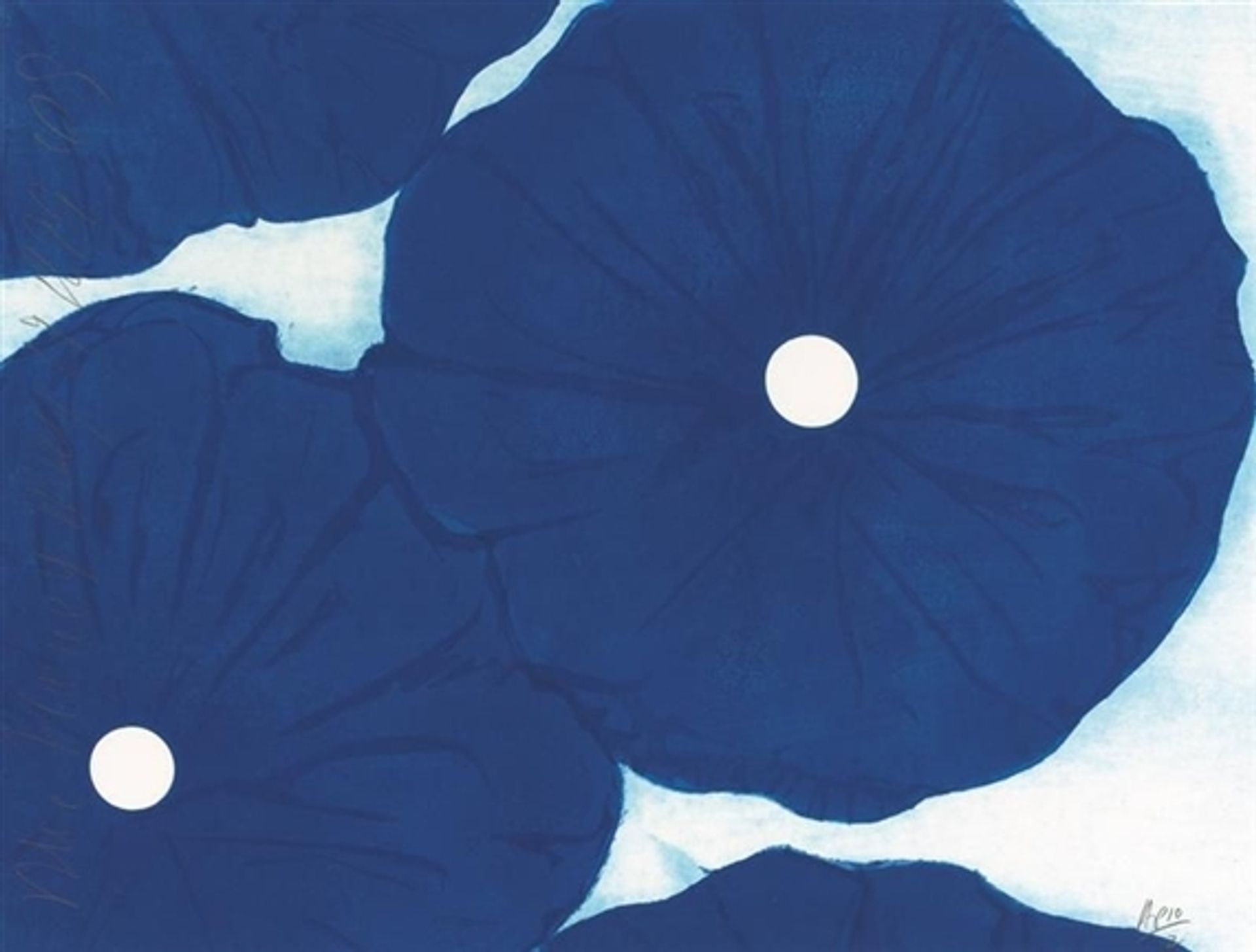 Four Blue Flowers, May 19, 1999 by Donald Sultan