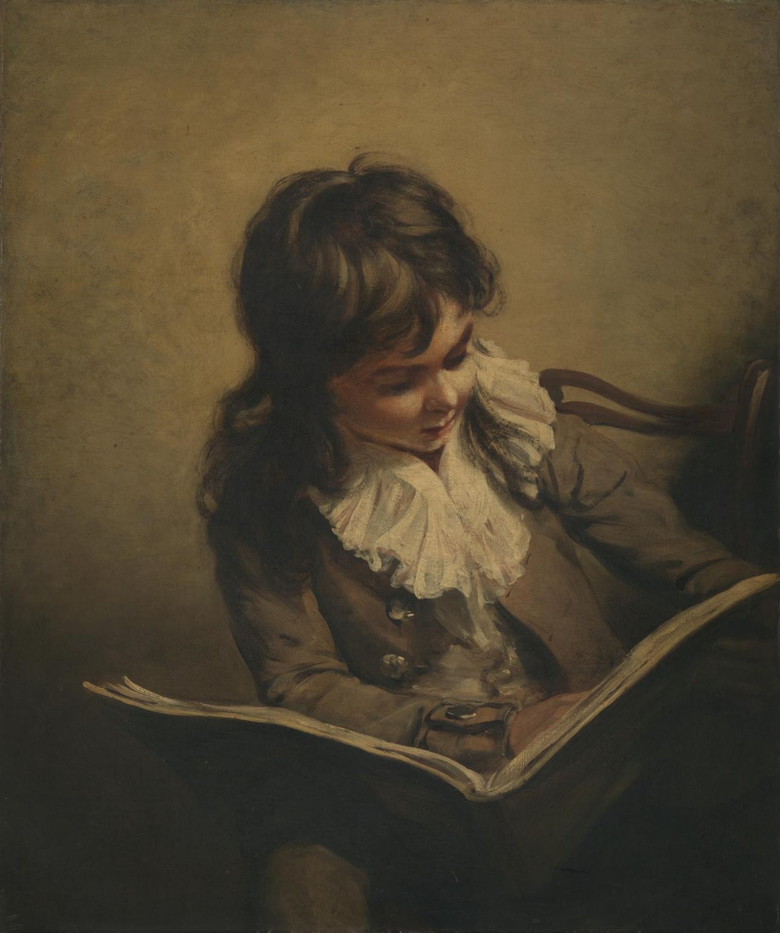 A Boy Reading by Ramsay Richard Reinagle