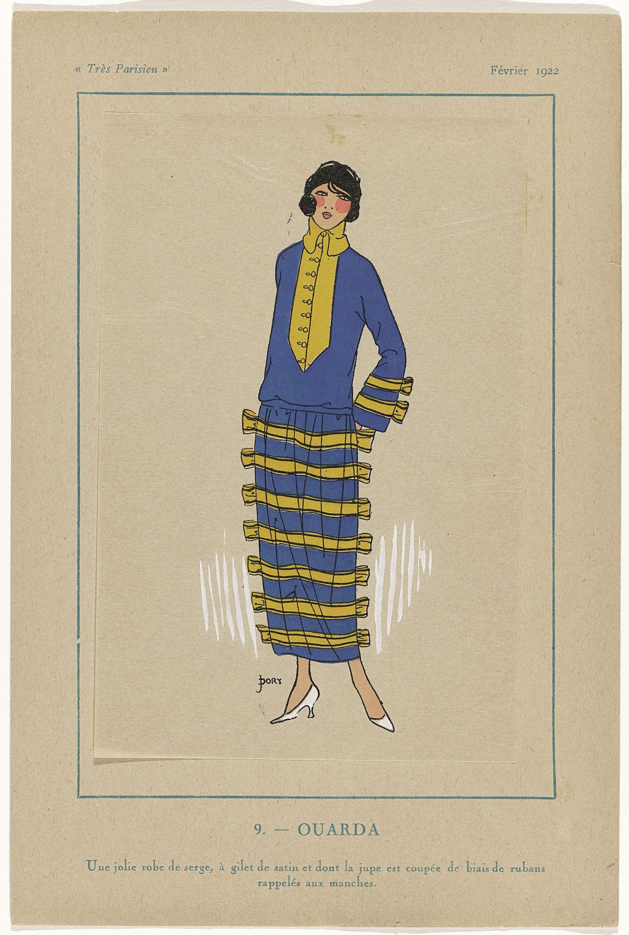 Très Parisien, février 1922: 9.- OUARDA by J. Dory