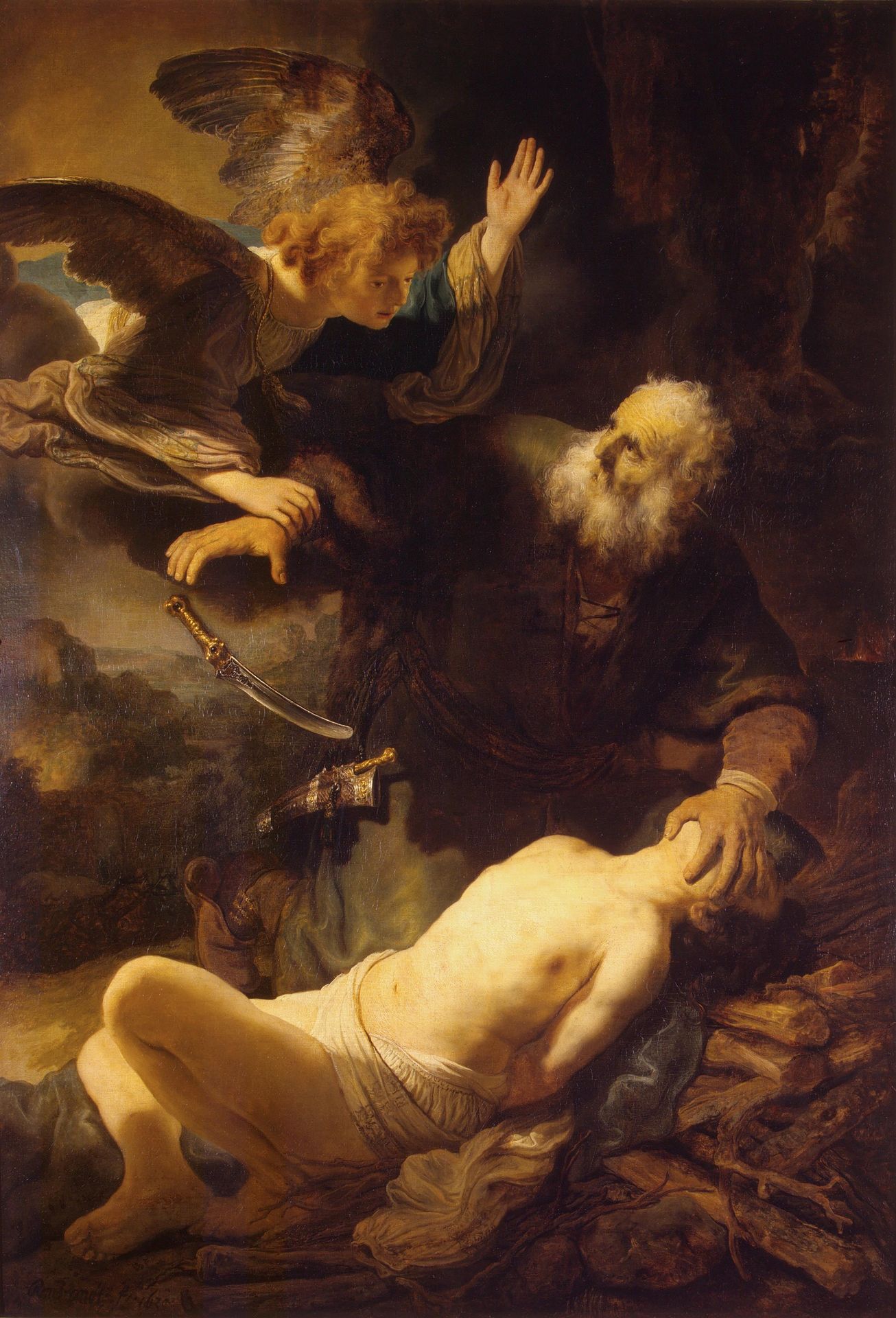 Sacrifice of Isaac by Rembrandt van Rijn