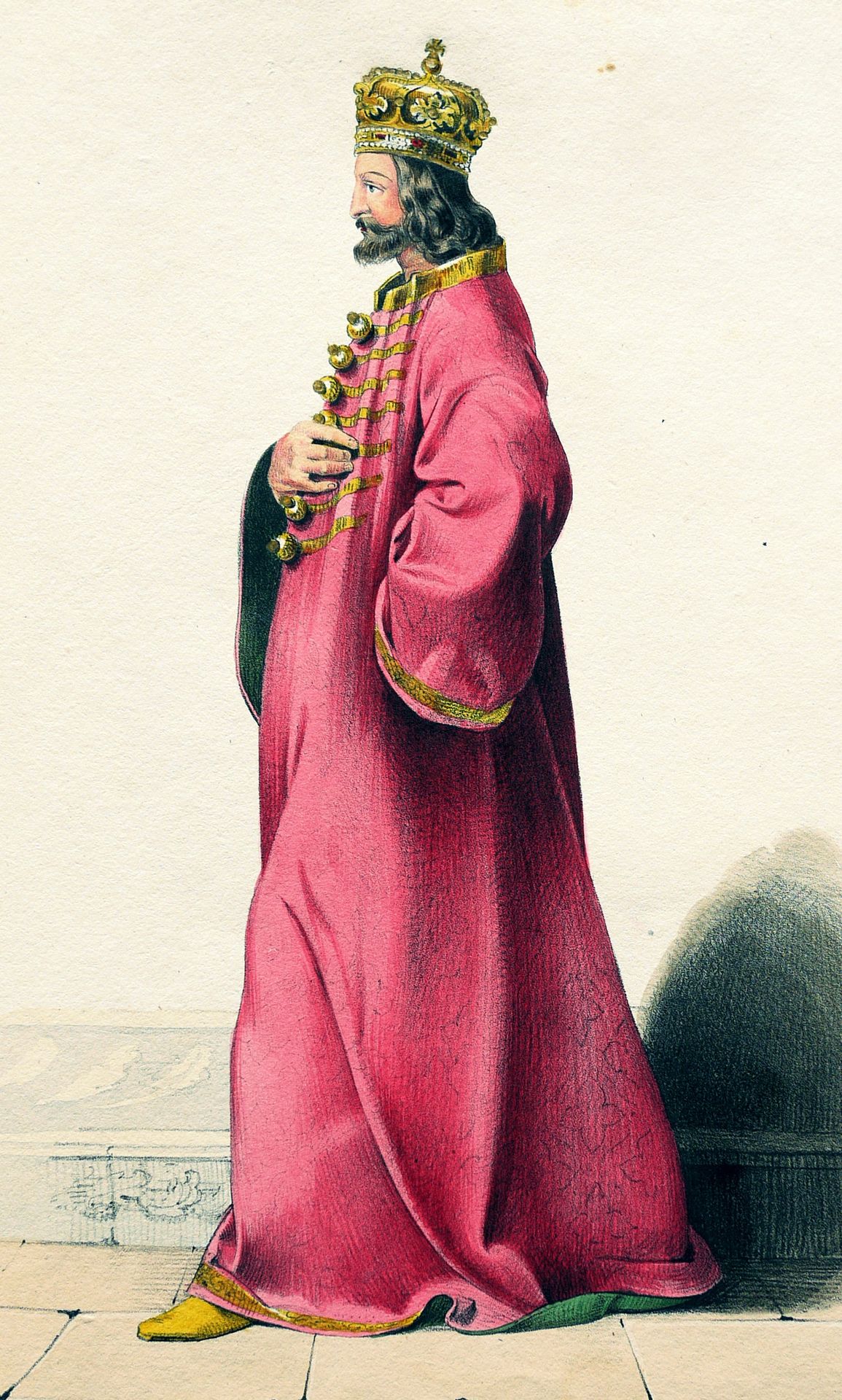 Andreas III (c.1265-1301), King on Hungary from 1290 to 1301 by Josef Kriehuber