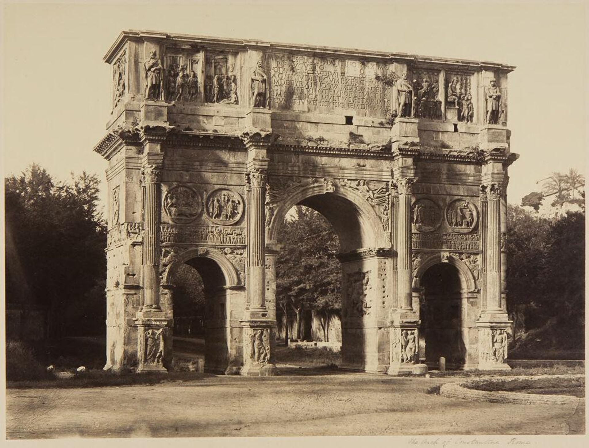The Arch of Constantine, Rome by Attributed to James Anderson