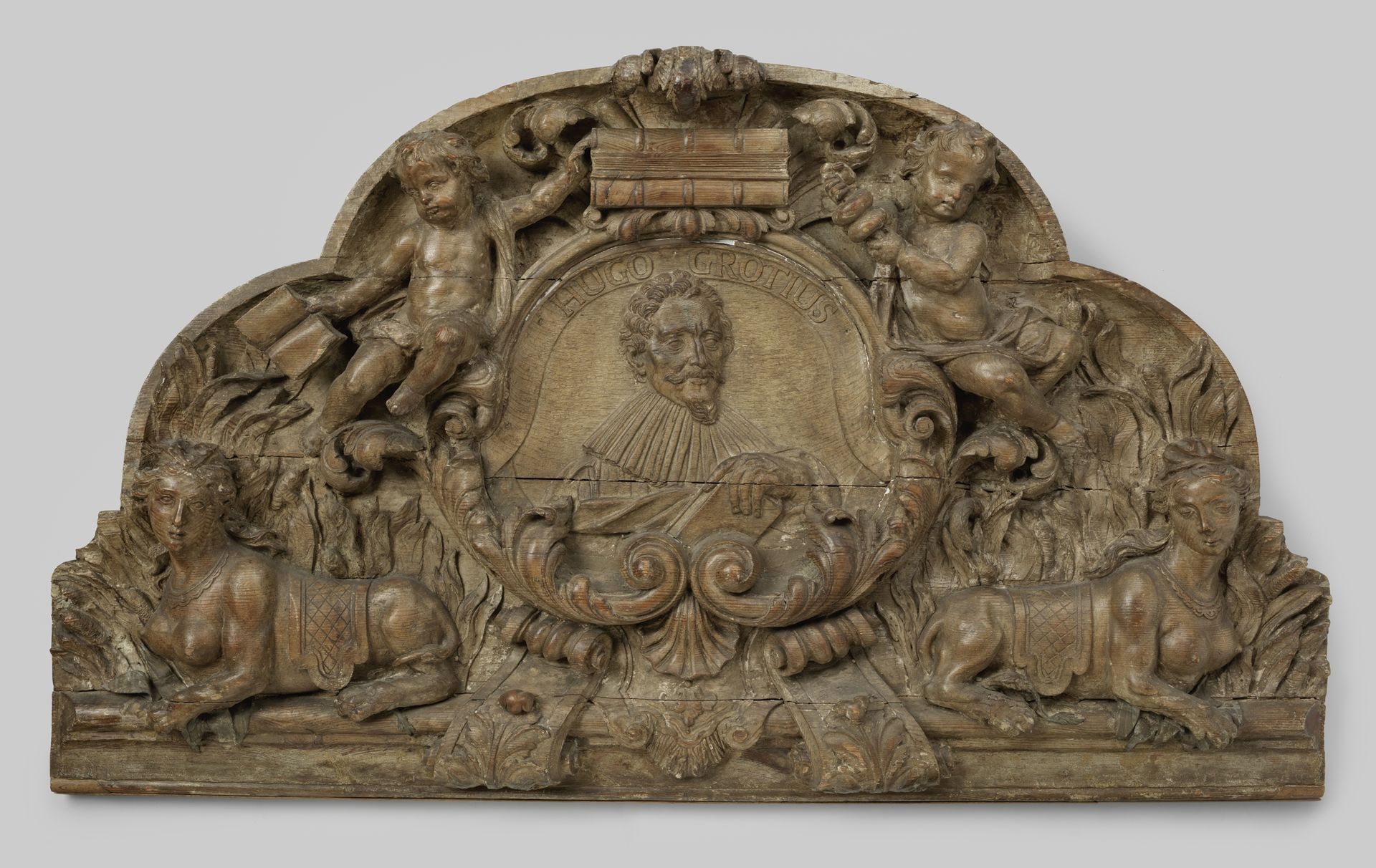 Façade Decoration with a Bust of Hugo de Groot (1583-1645) by Frans Blanchard