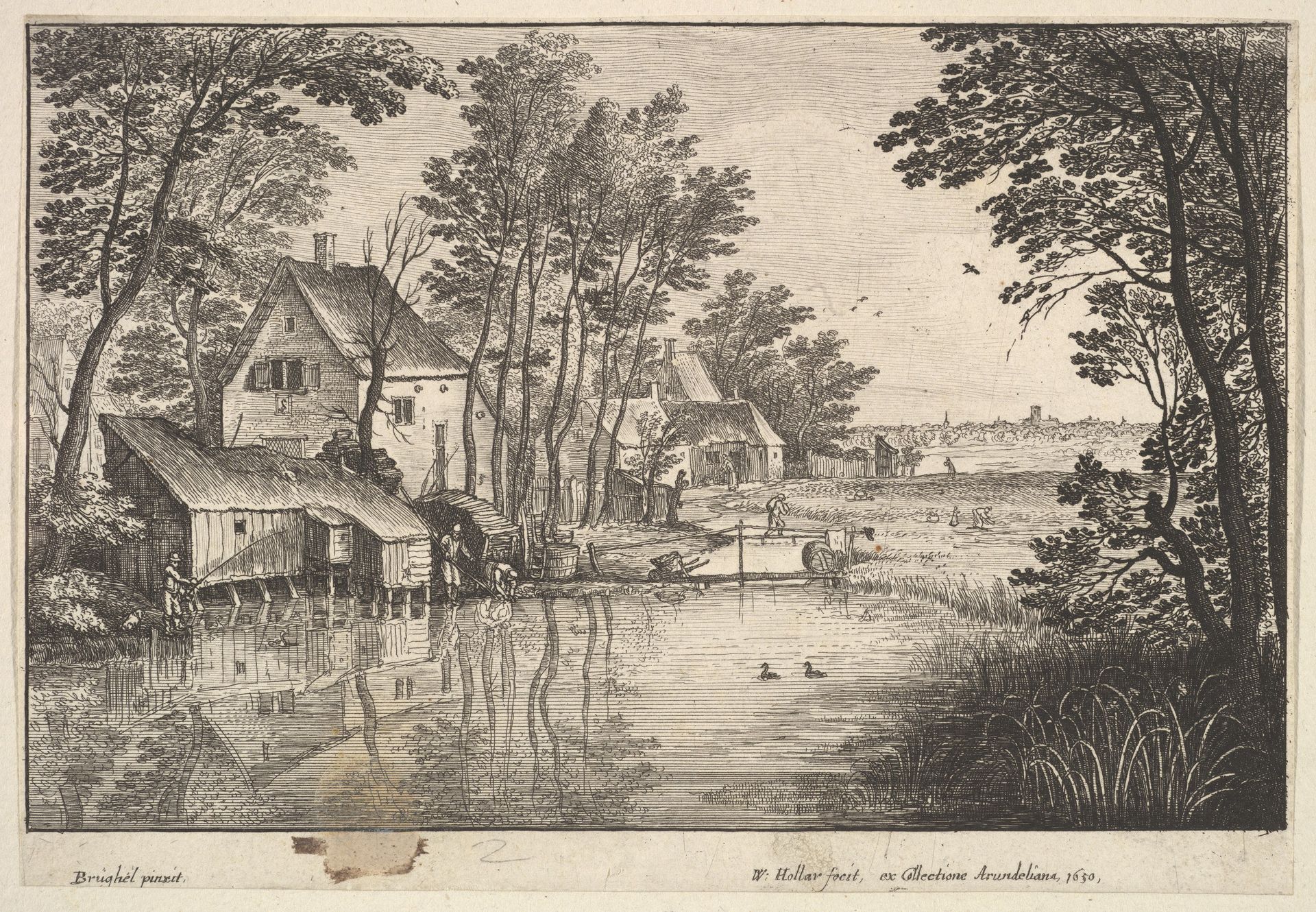 The Angler by Wenceslaus Hollar
