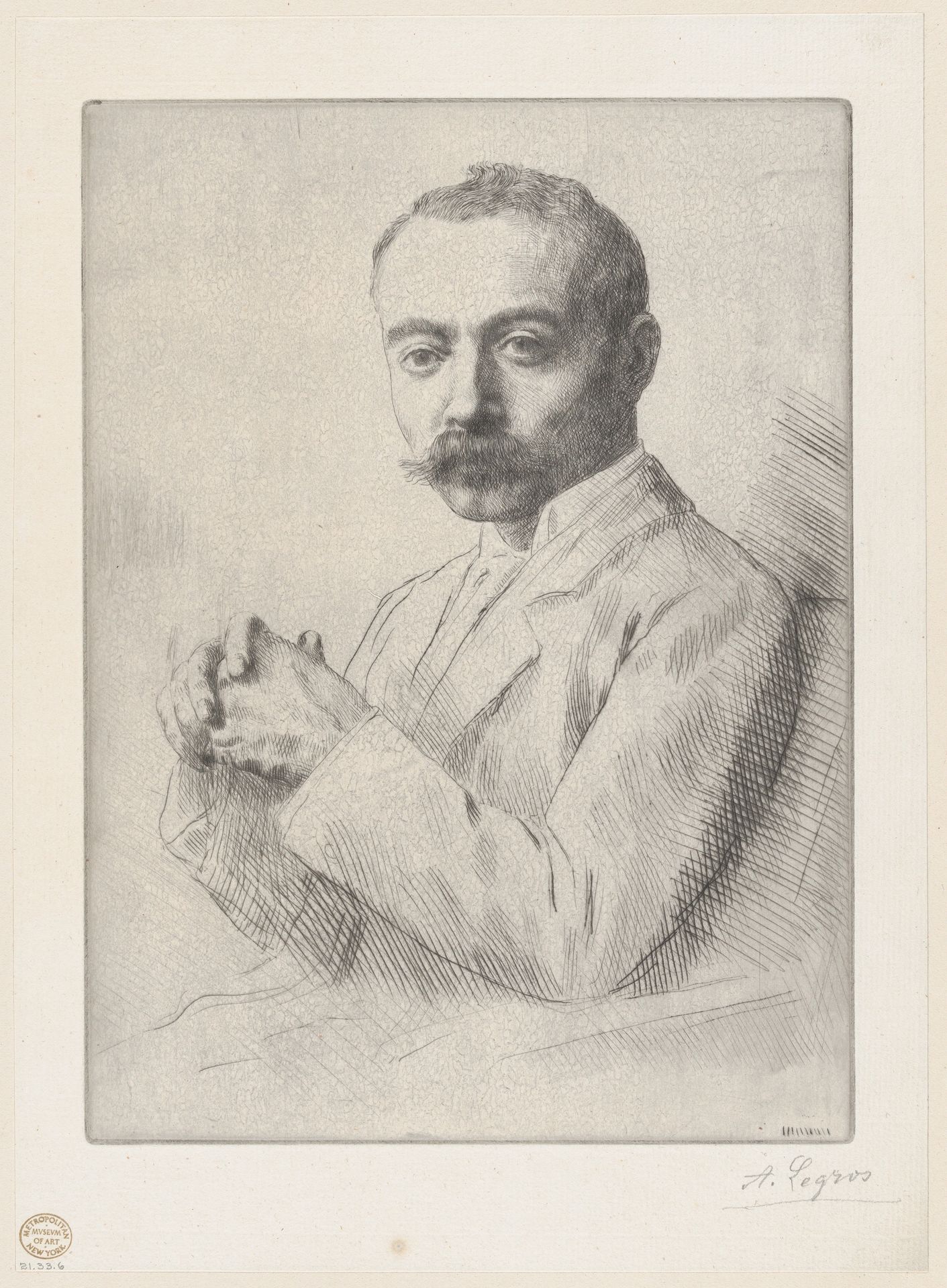 Portrait of Edward D. Adams by Alphonse Legros
