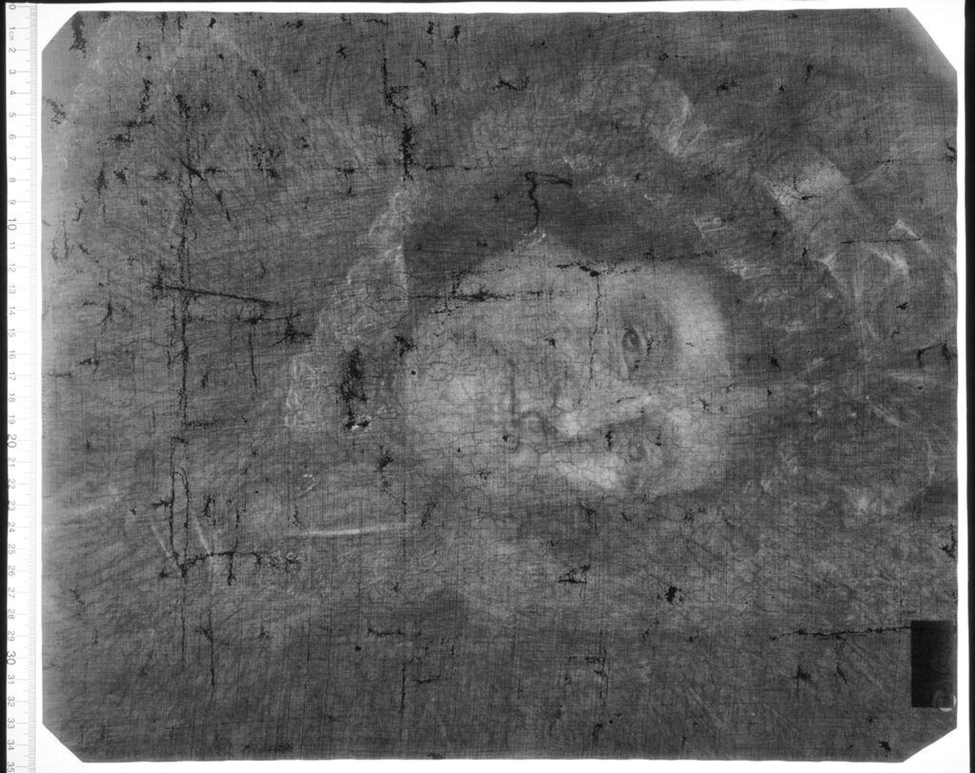 X-radiograph(s) of "Portrait of a Lady (Mrs. James Bowdoin II?)" by Artist of original: (?) Samuel King